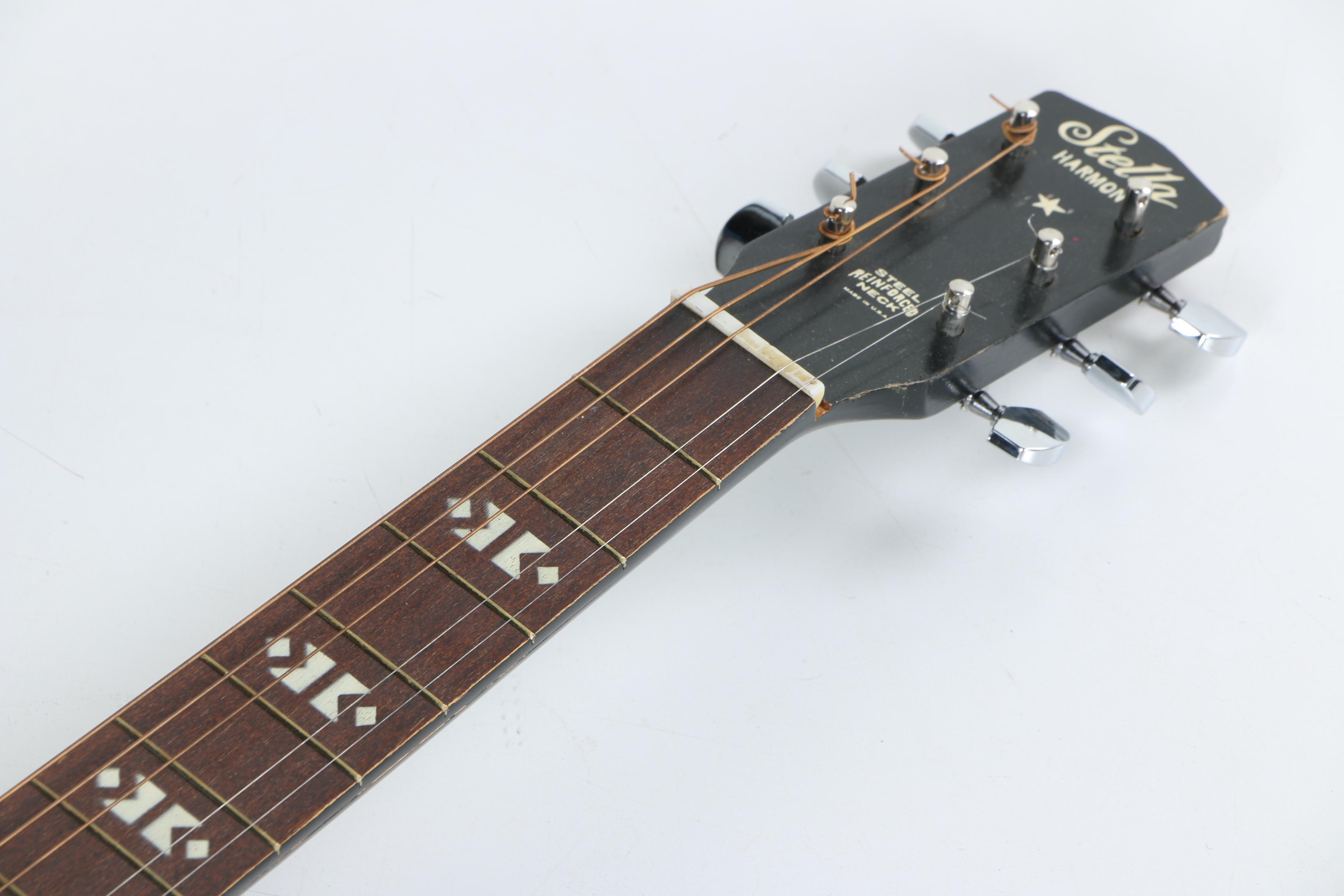 Stella Harmony Acoustic Guitar and Case