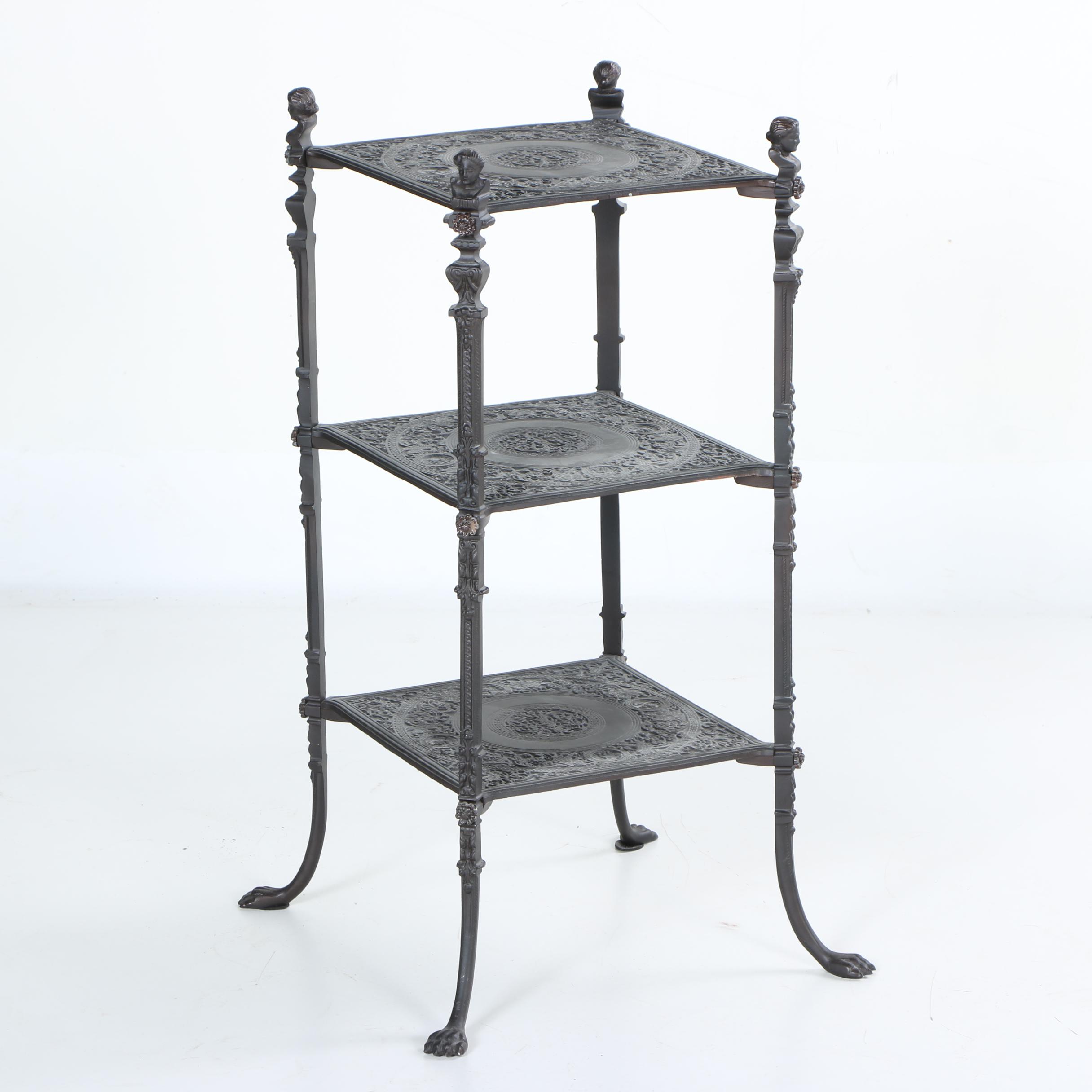 Victorian Style Tiered Accent Table