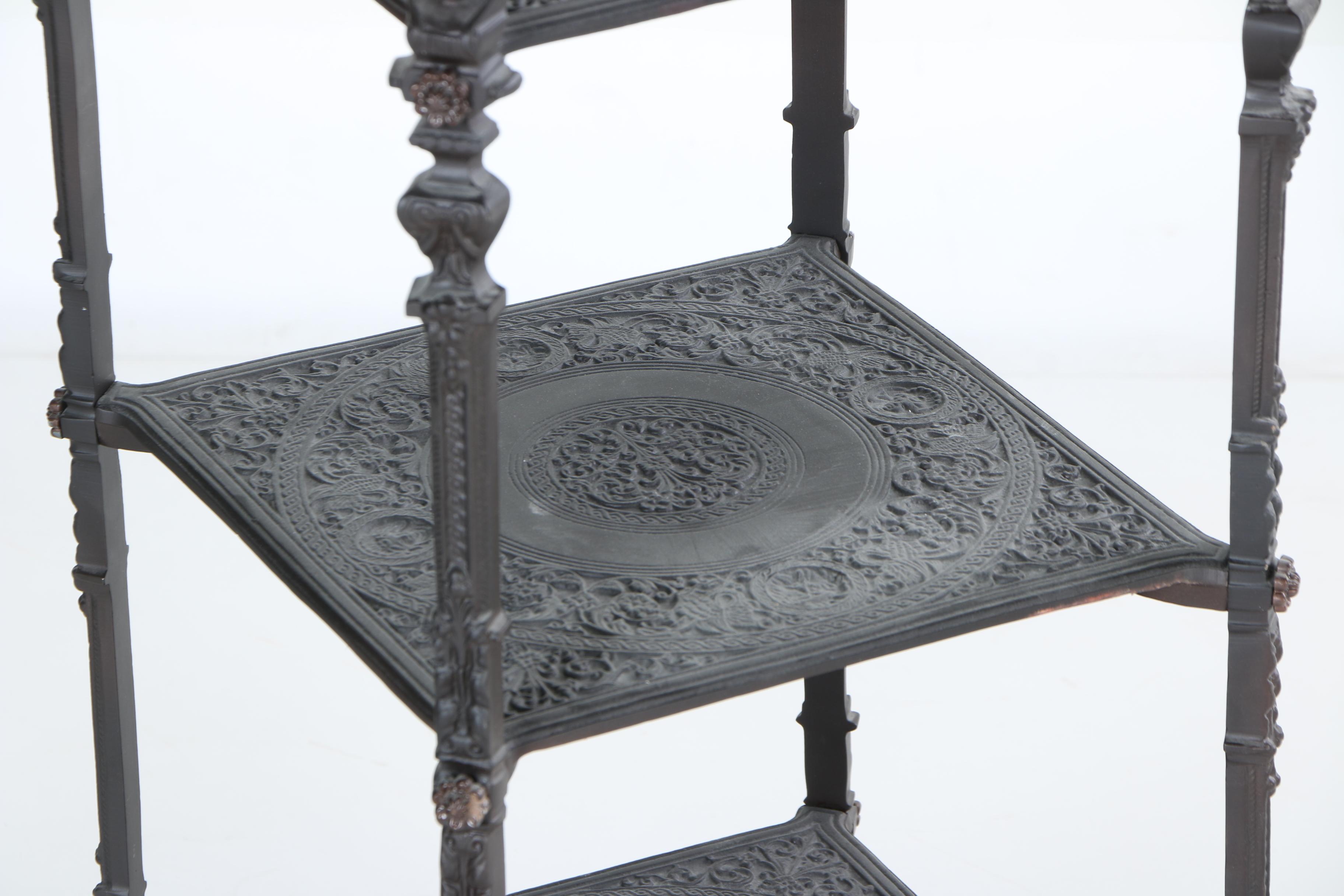 Victorian Style Tiered Accent Table