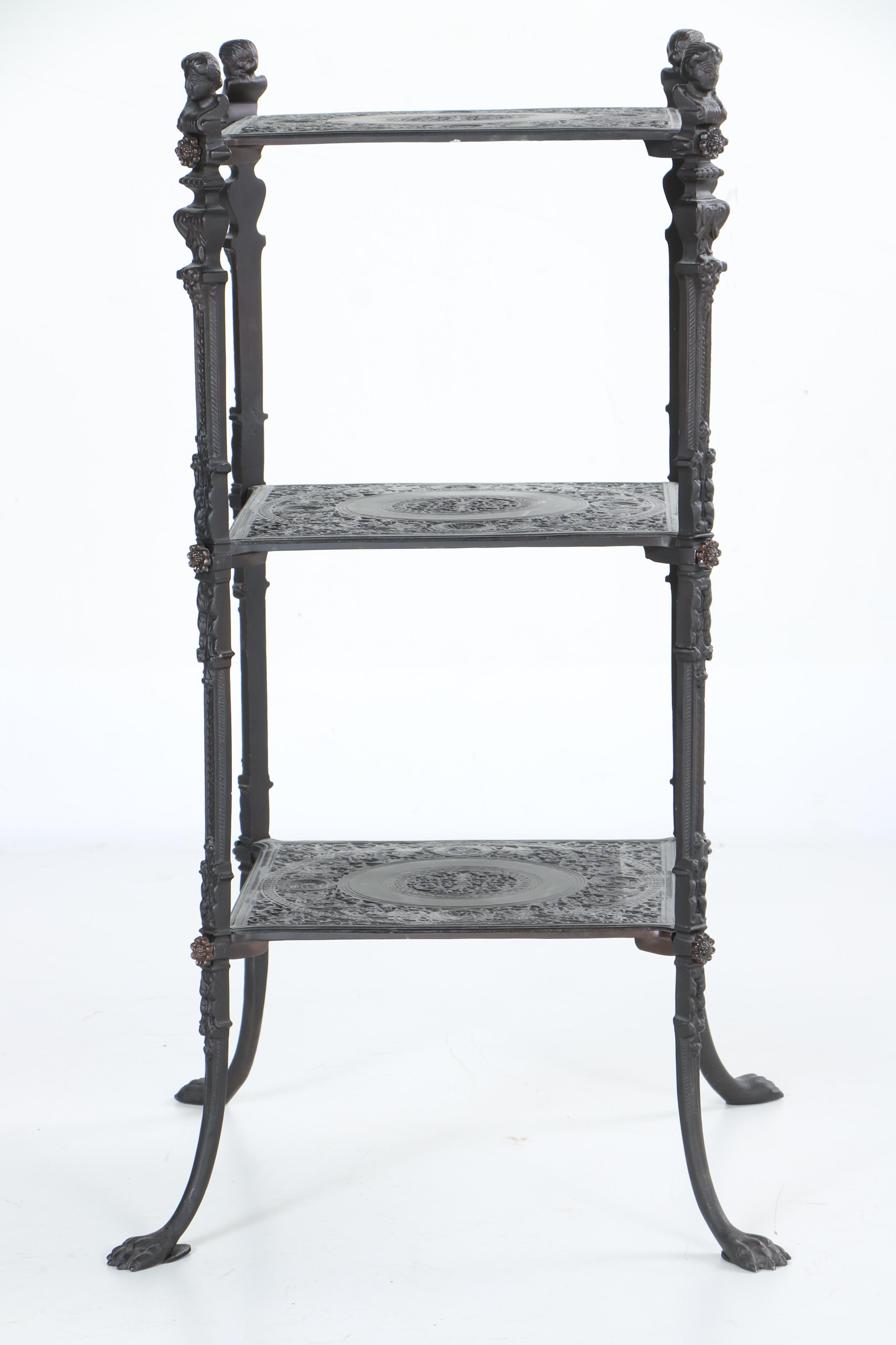 Victorian Style Tiered Accent Table