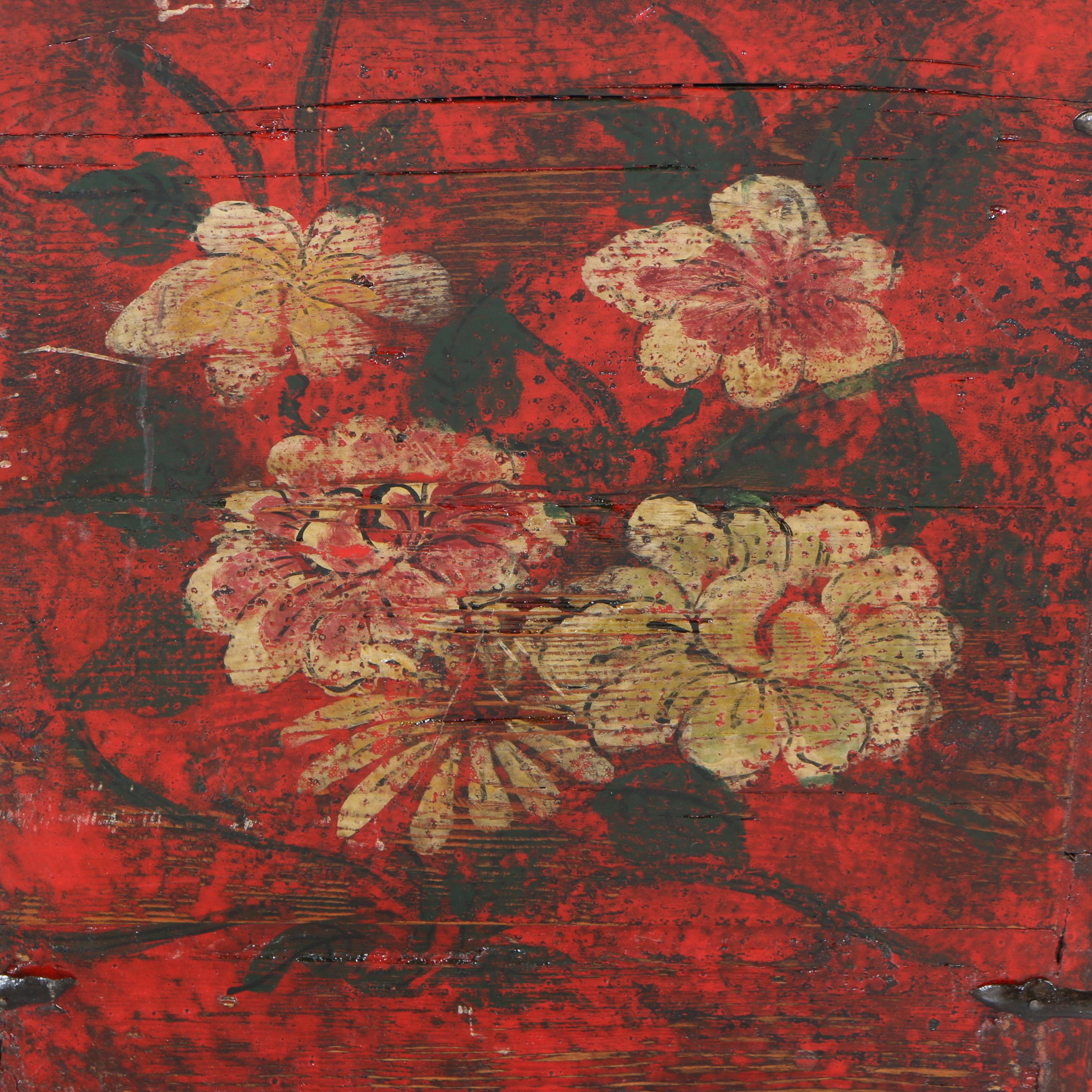 Vintage Decorative Chinese Rice Bucket Reproduction