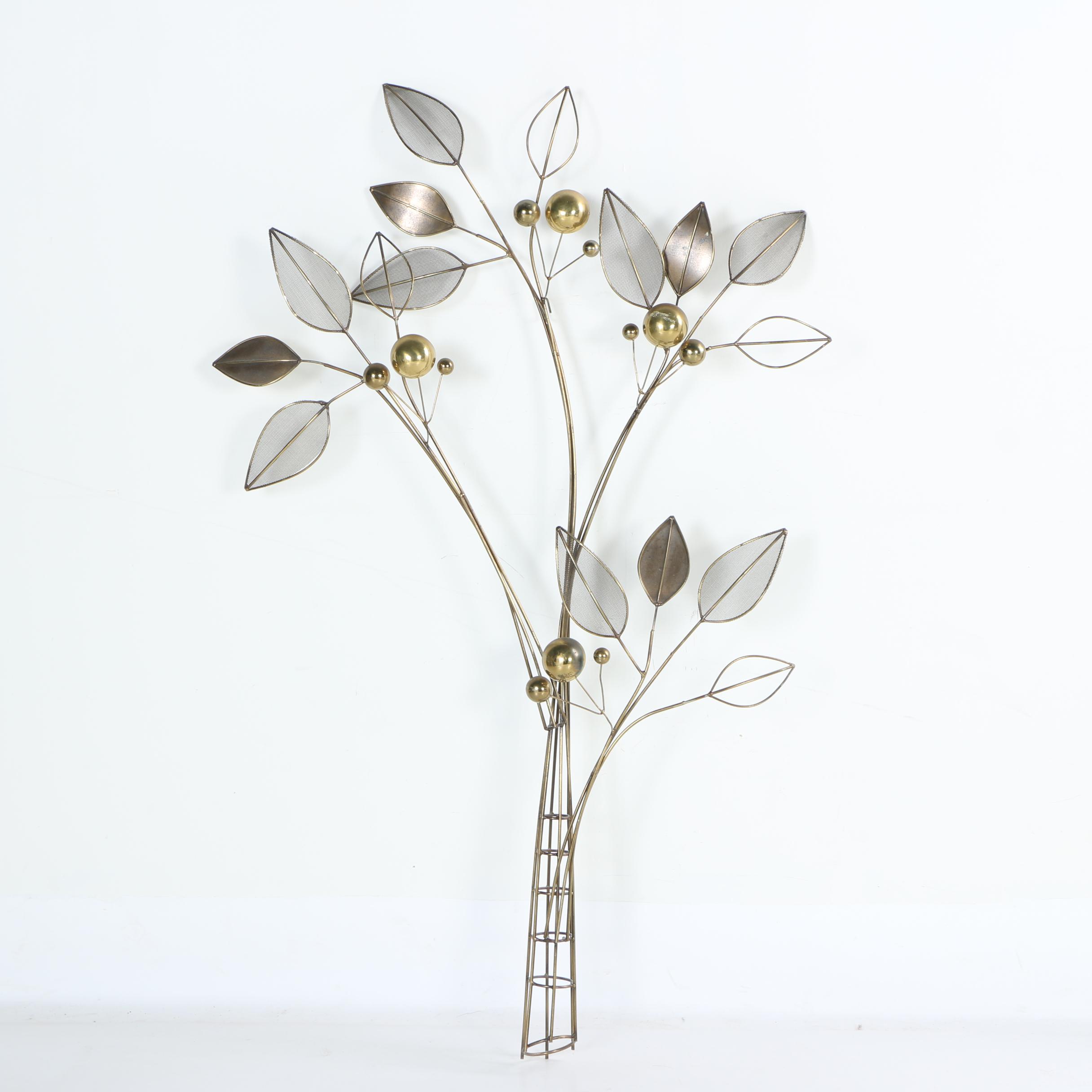 Curtis Jeré Foliate Themed Metal Wall Hanging