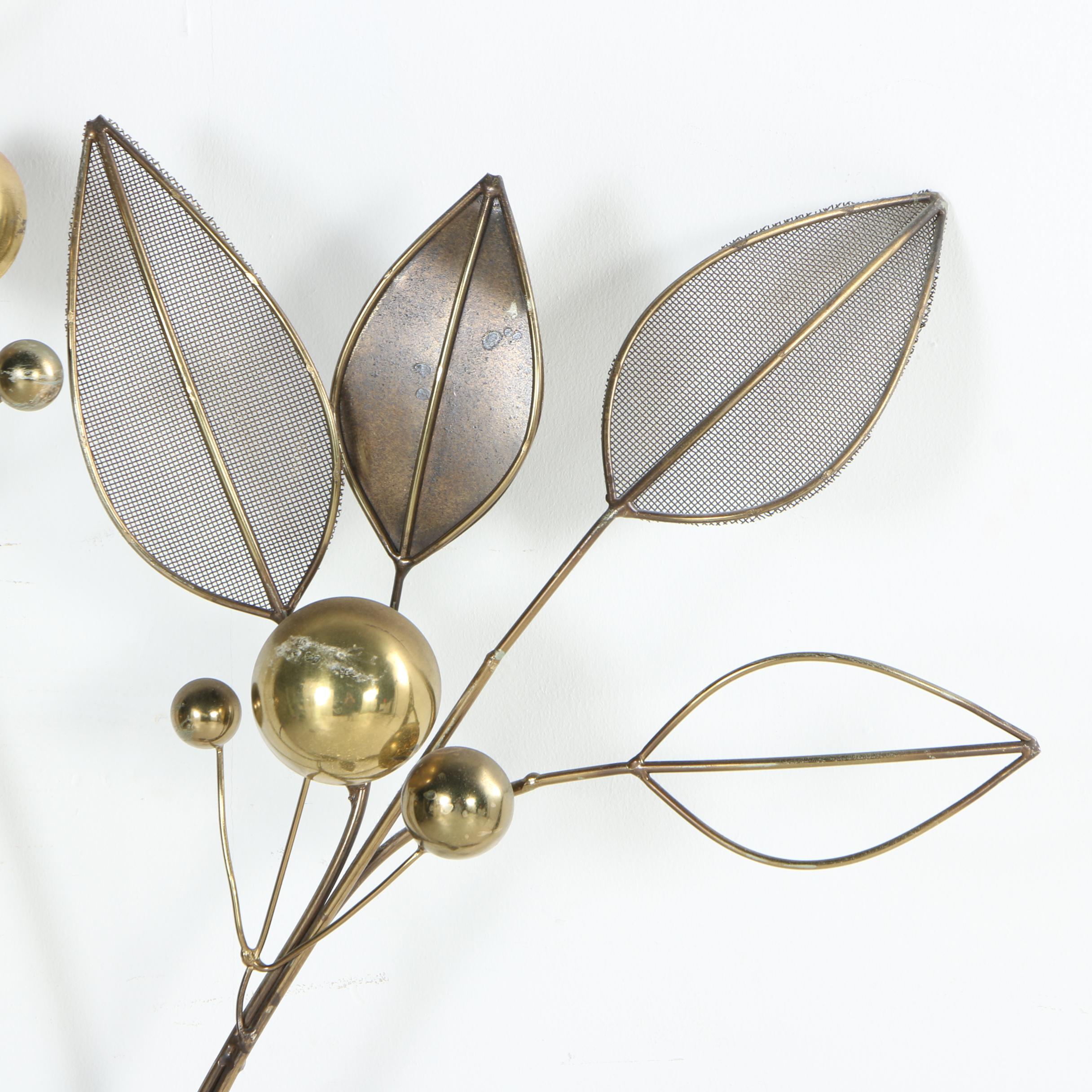 Curtis Jeré Foliate Themed Metal Wall Hanging
