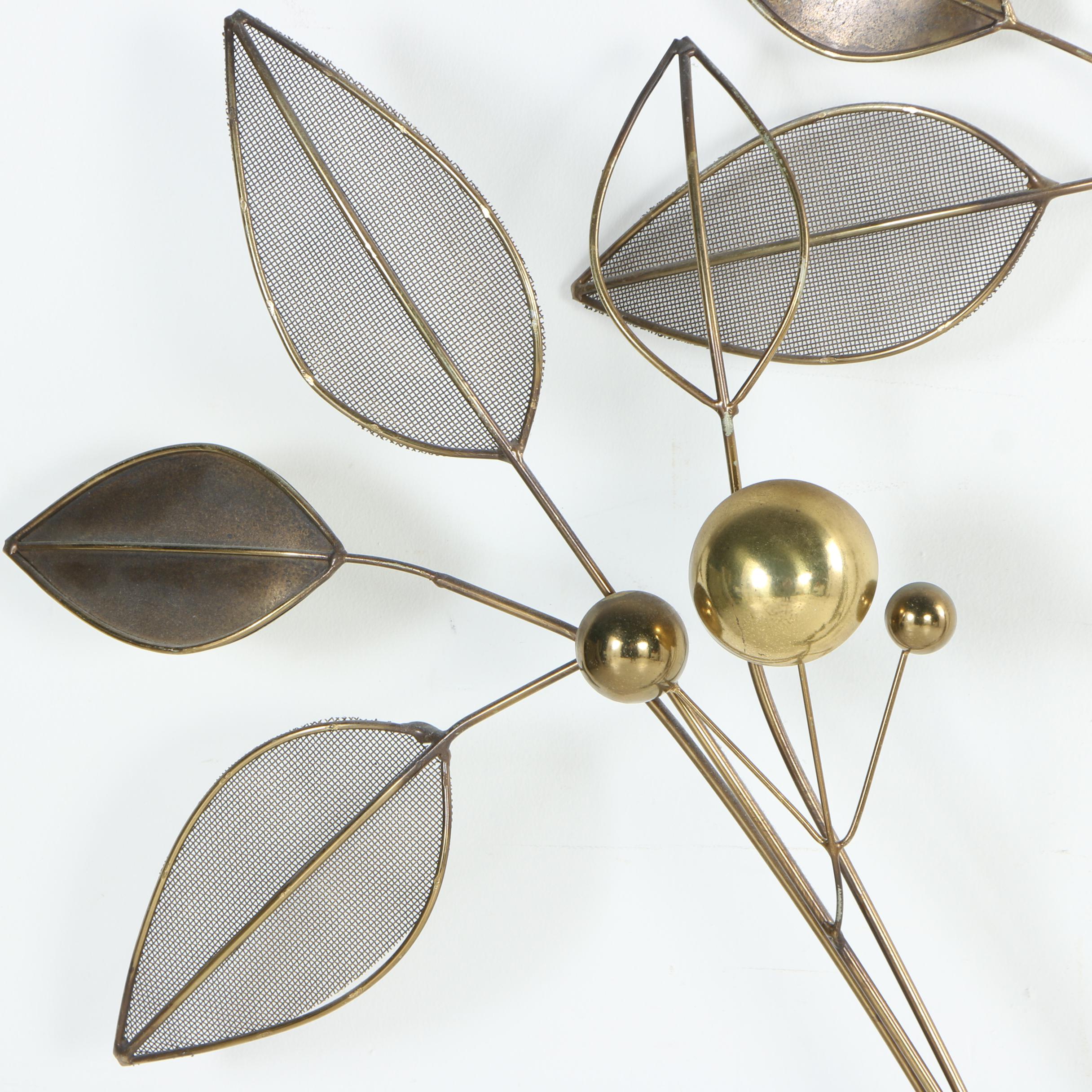 Curtis Jeré Foliate Themed Metal Wall Hanging