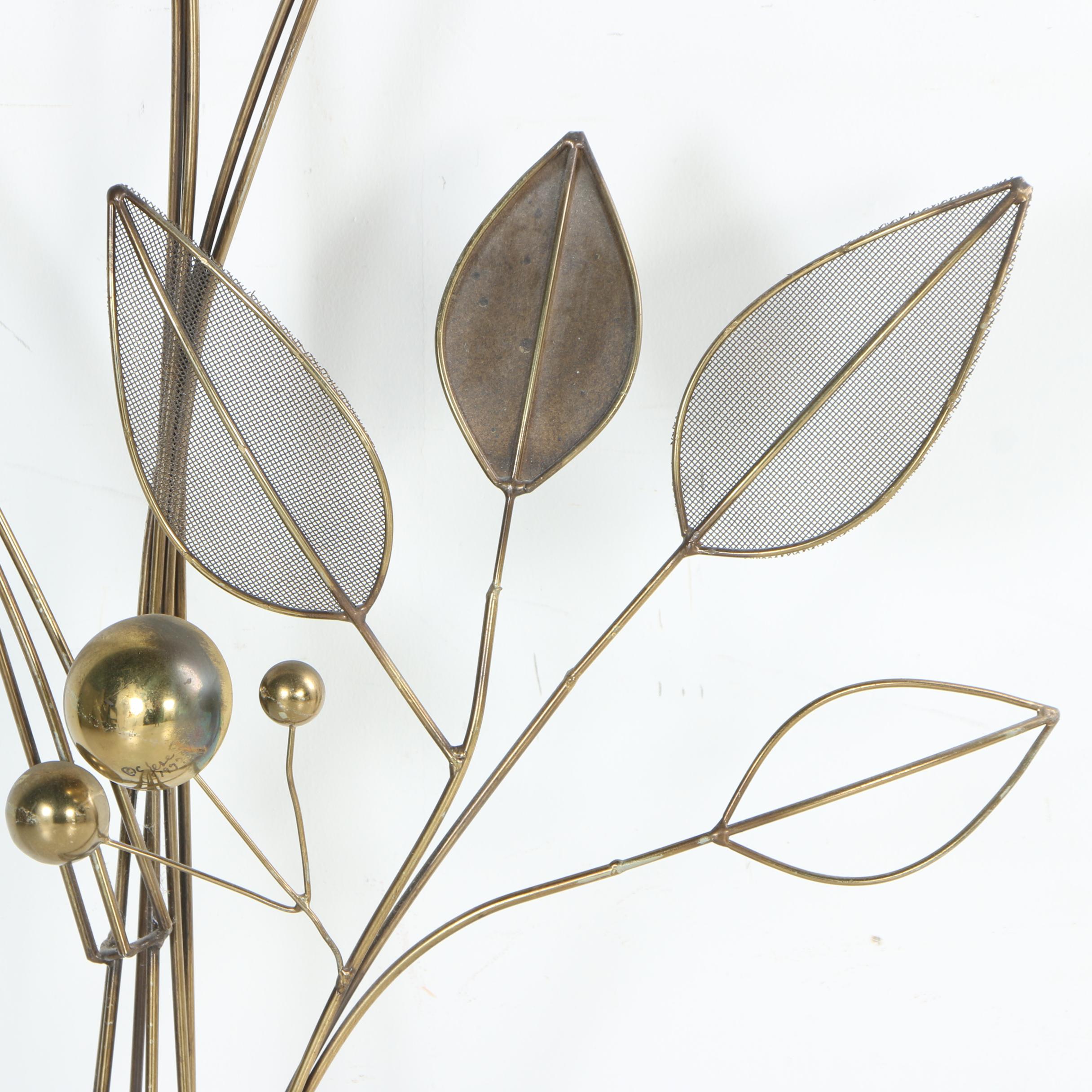 Curtis Jeré Foliate Themed Metal Wall Hanging
