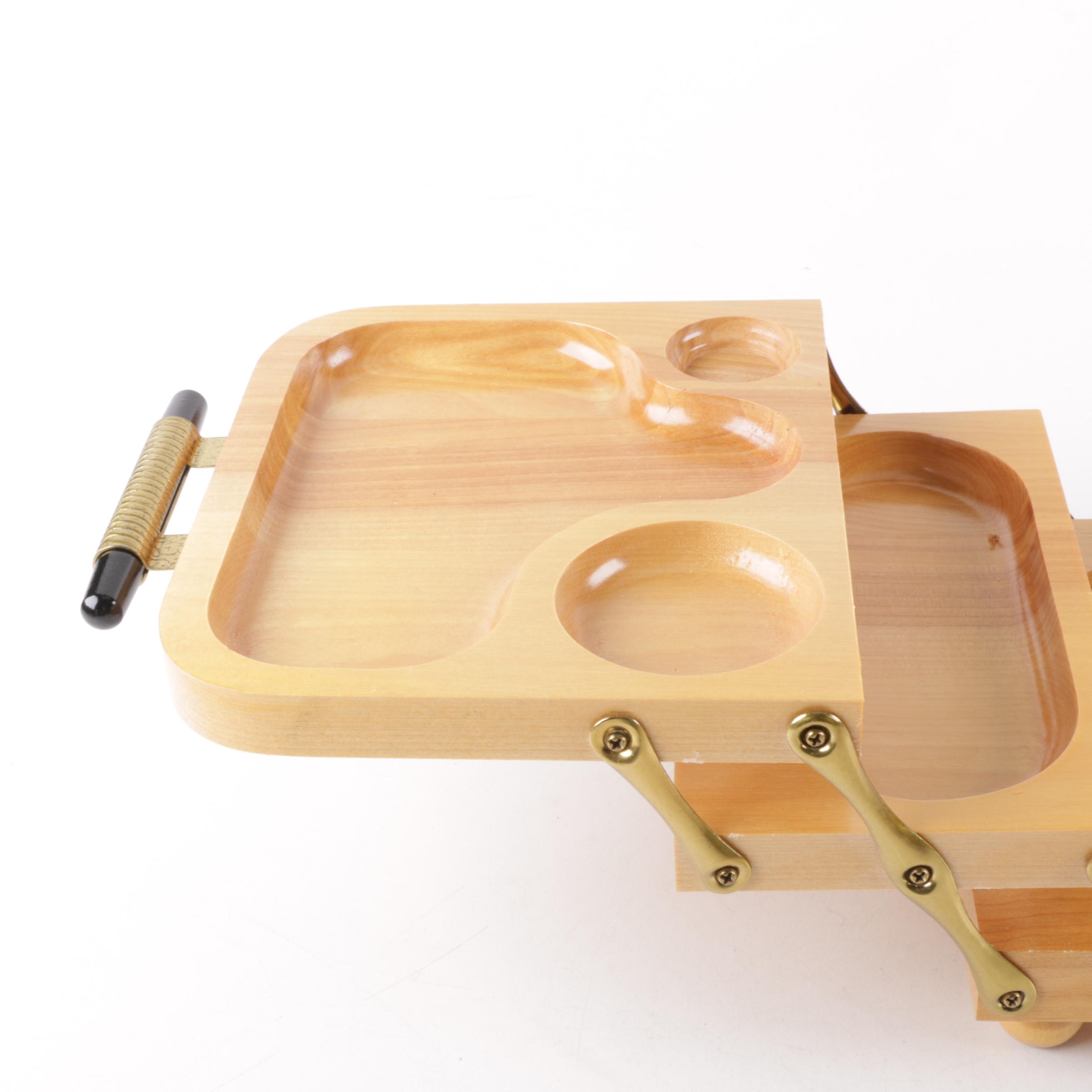 Mid Century Modern Karoff Folding Buffet Tray