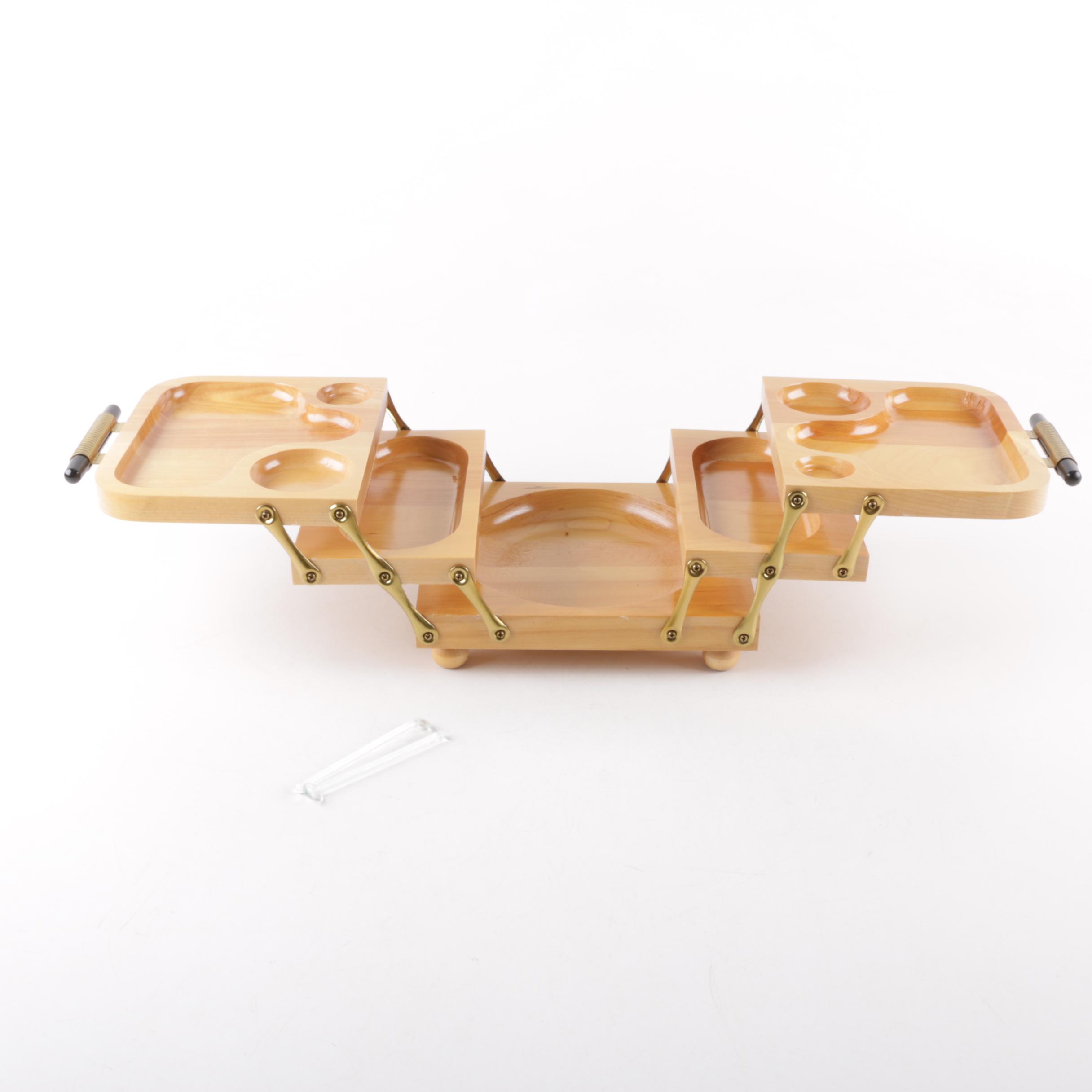 Mid Century Modern Karoff Folding Buffet Tray