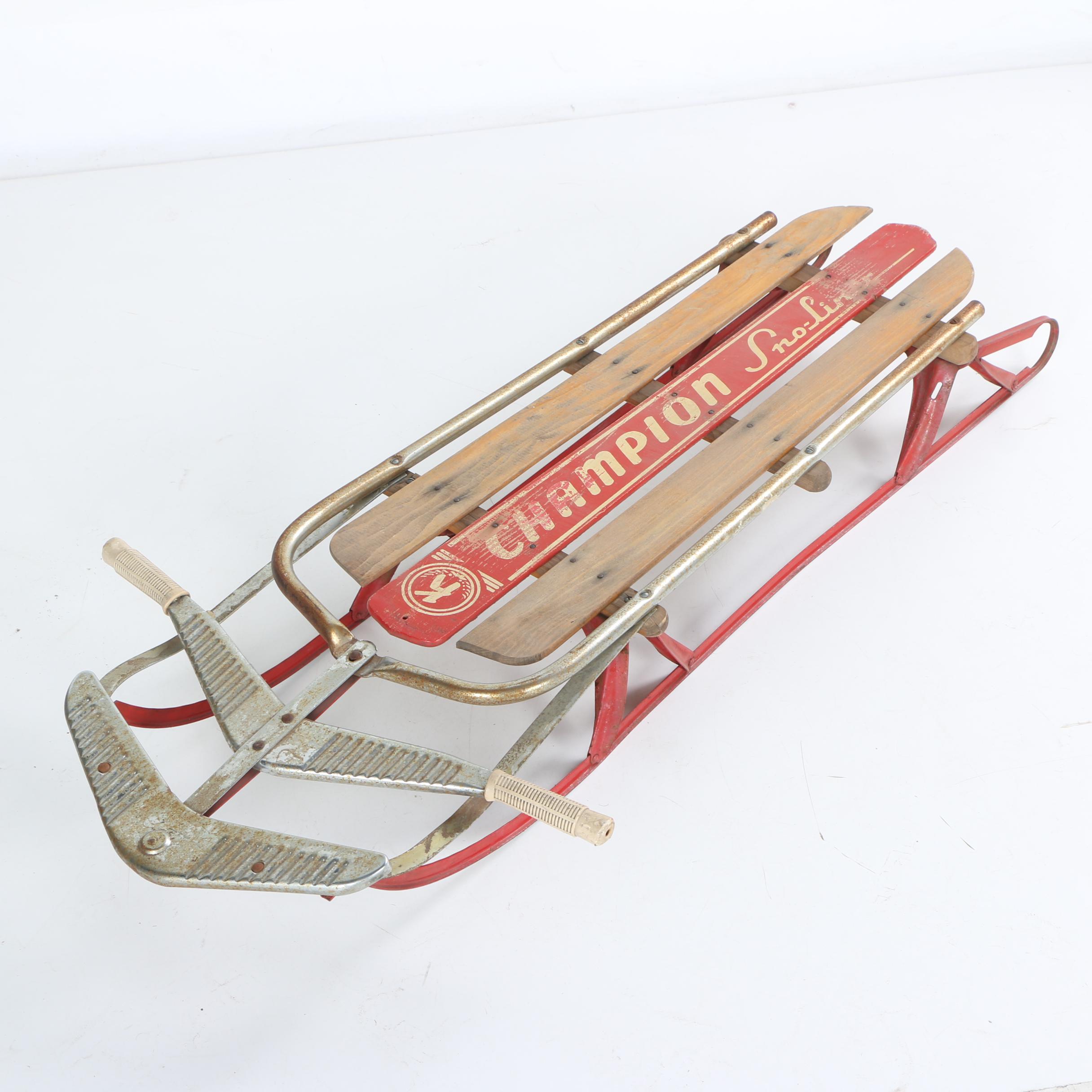 Circa 1950s Champion Sno-Liner Sled
