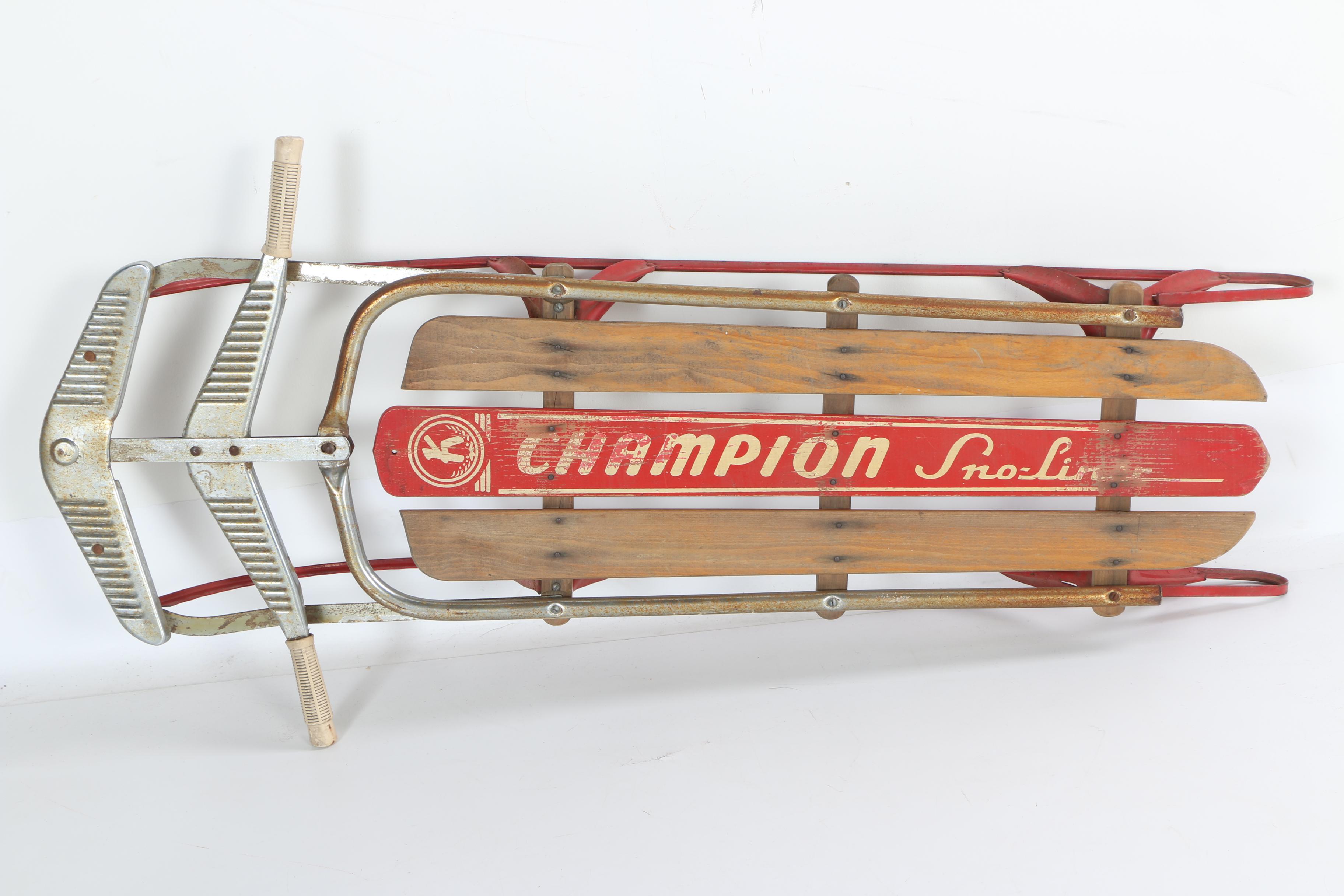 Circa 1950s Champion Sno-Liner Sled