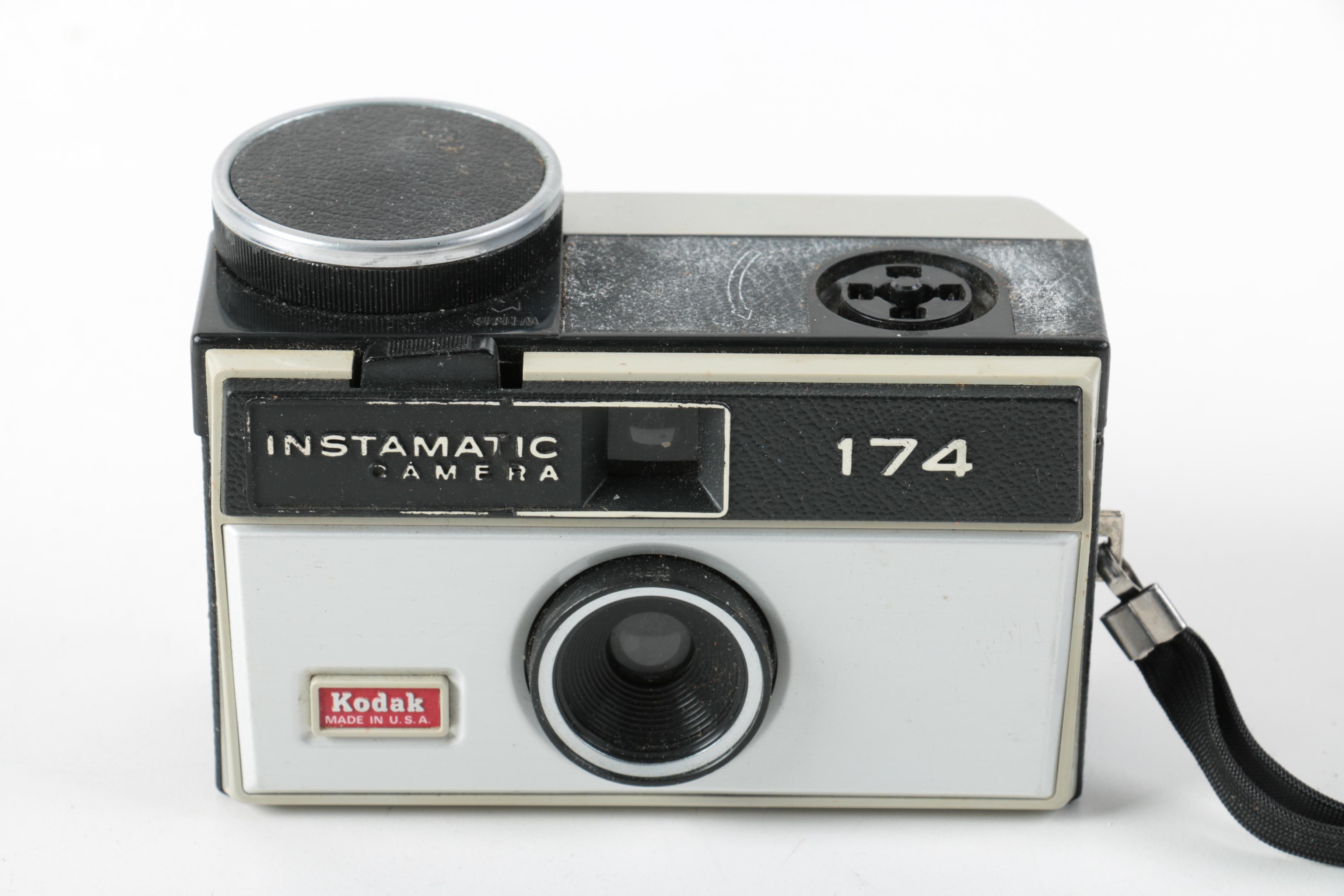 Vintage Kodak Cameras with Cases