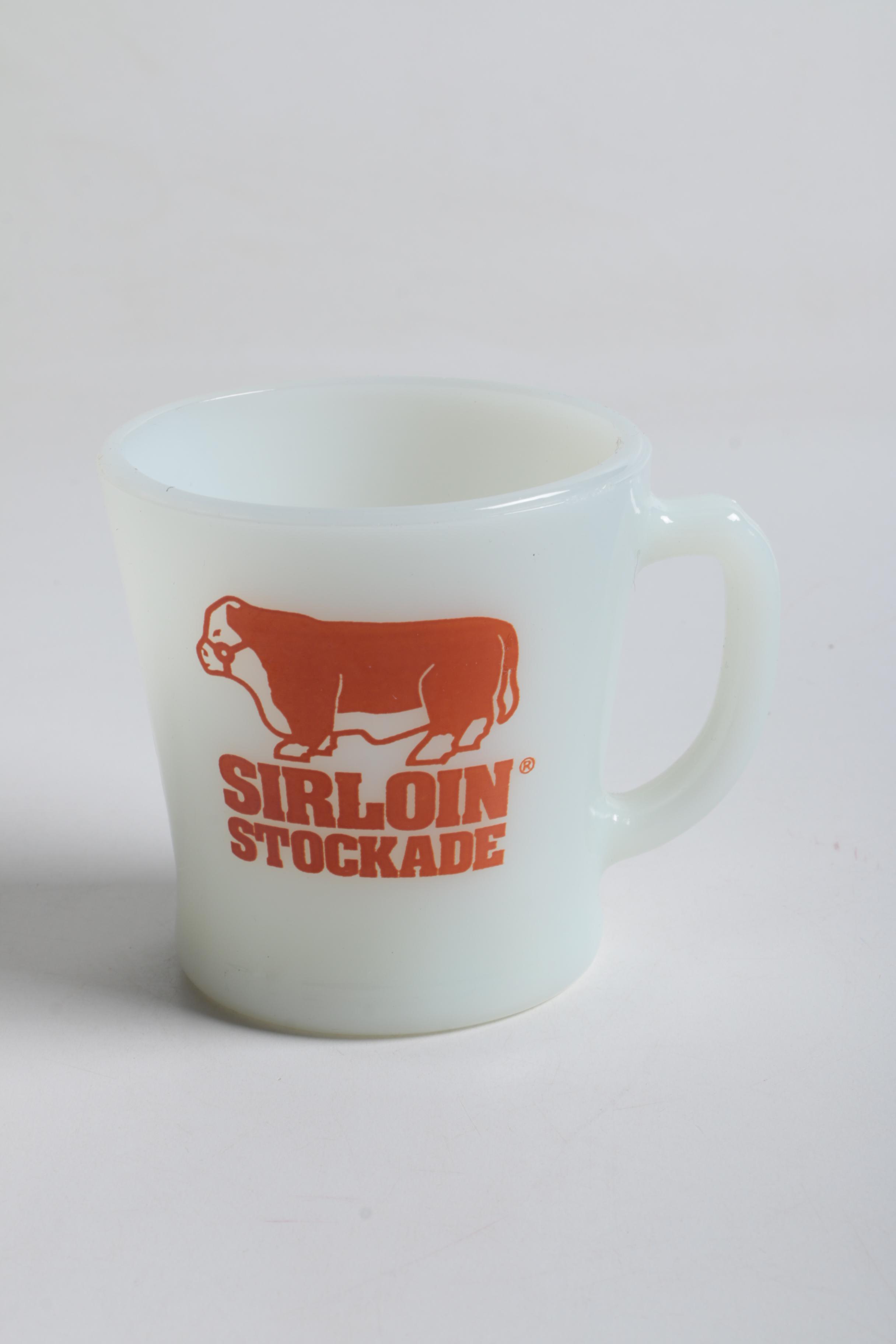 Vintage Milk Glass Mugs and Milk Jug