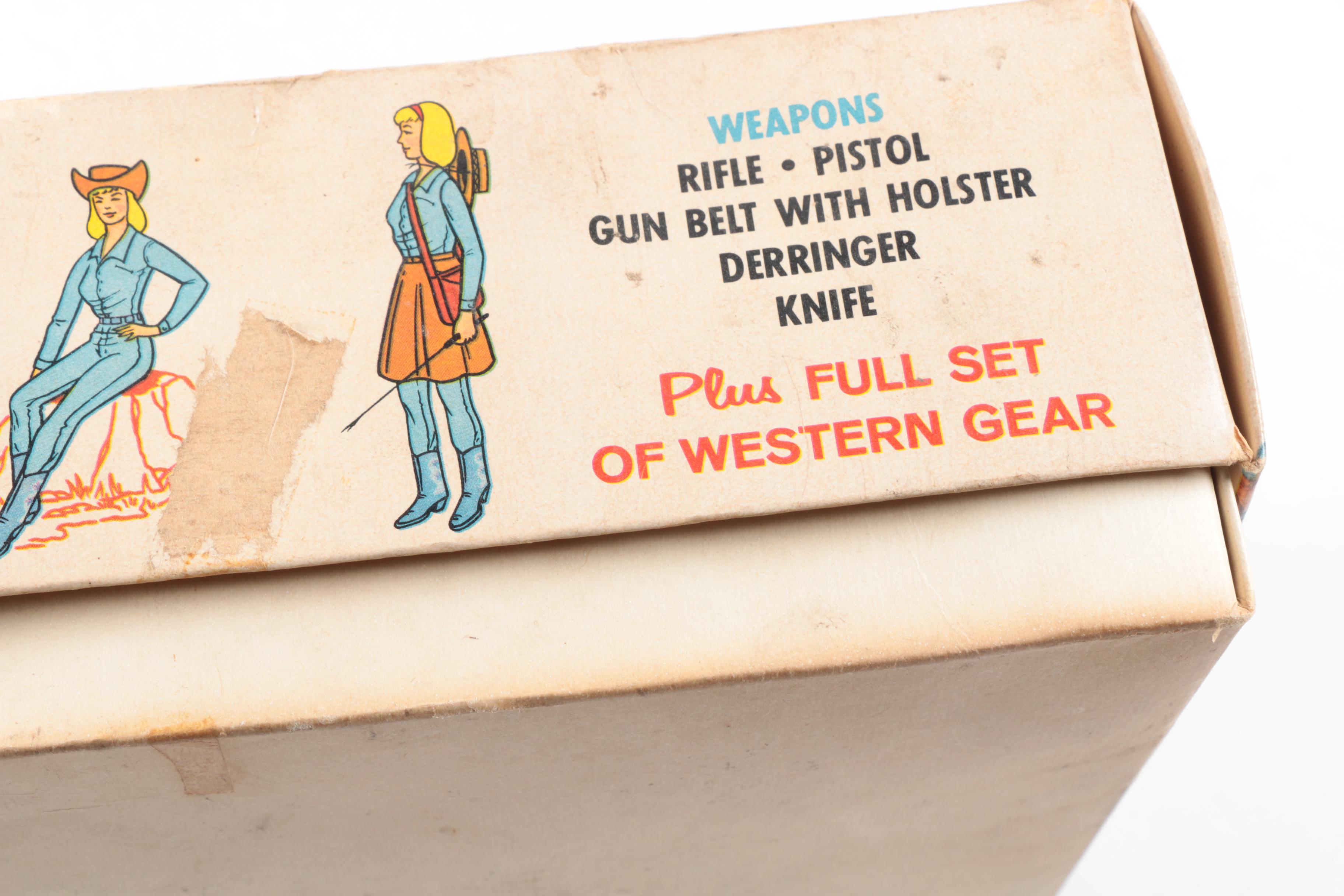 1960s Marx "Jane West" Movable Cowgirl Doll