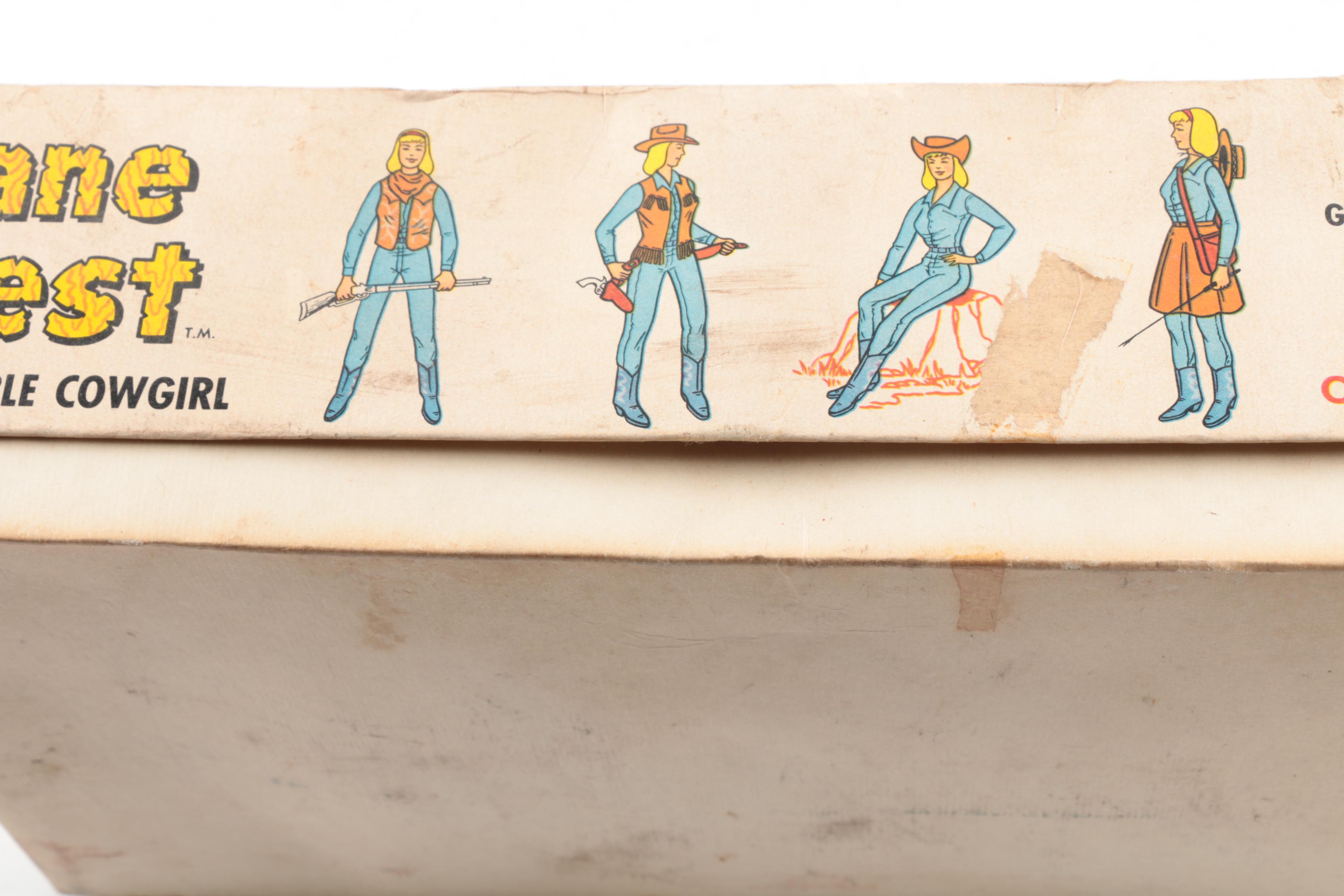 1960s Marx "Jane West" Movable Cowgirl Doll