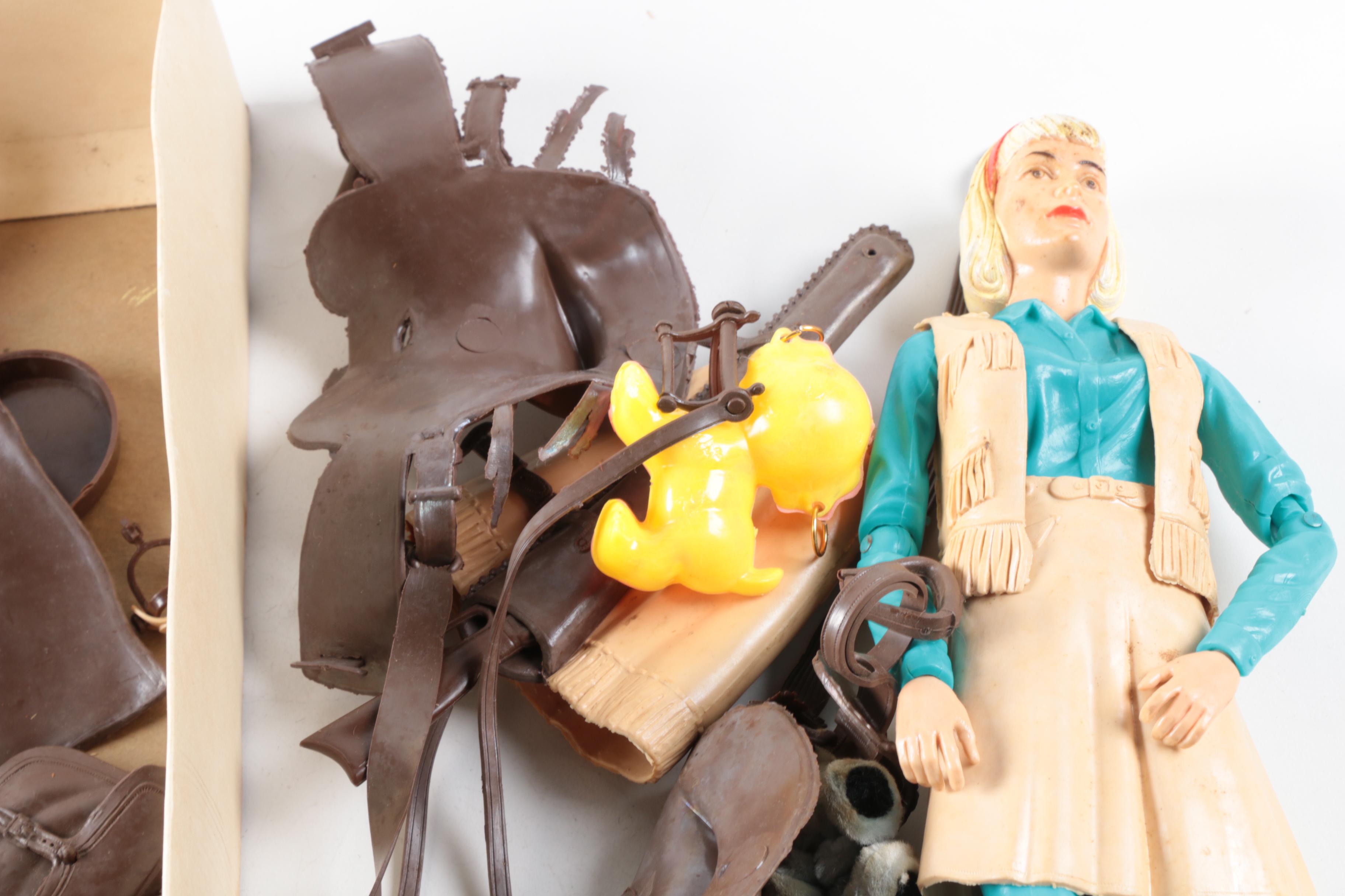 1960s Marx "Jane West" Movable Cowgirl Doll