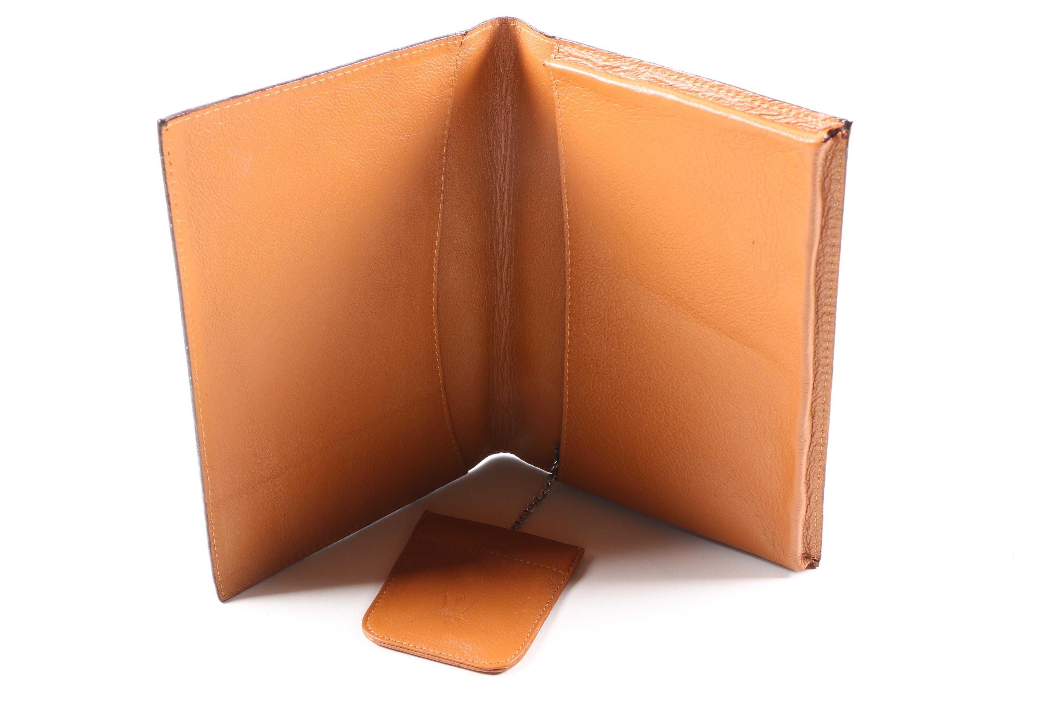 Brown Leather Clutch