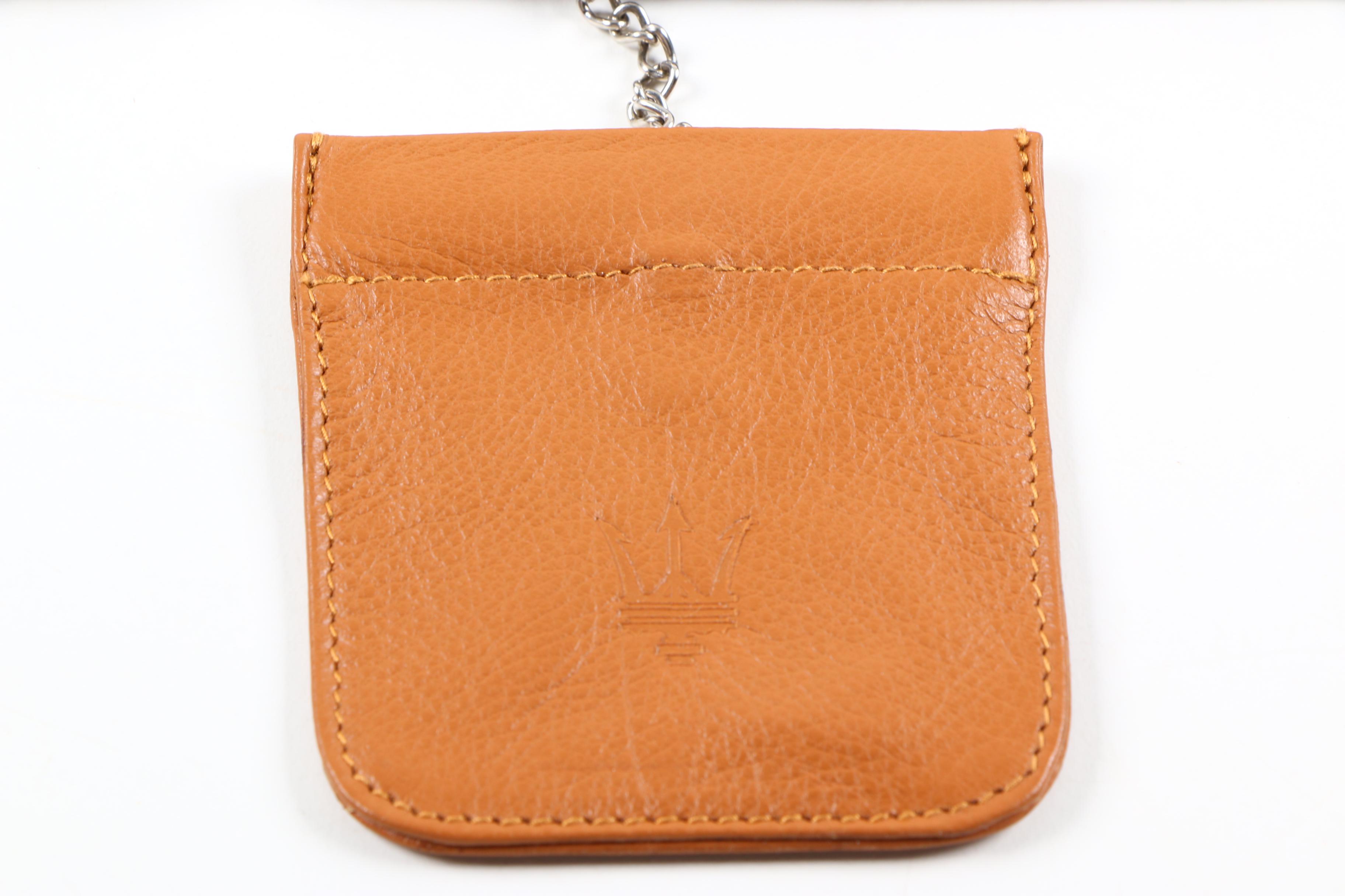 Brown Leather Clutch