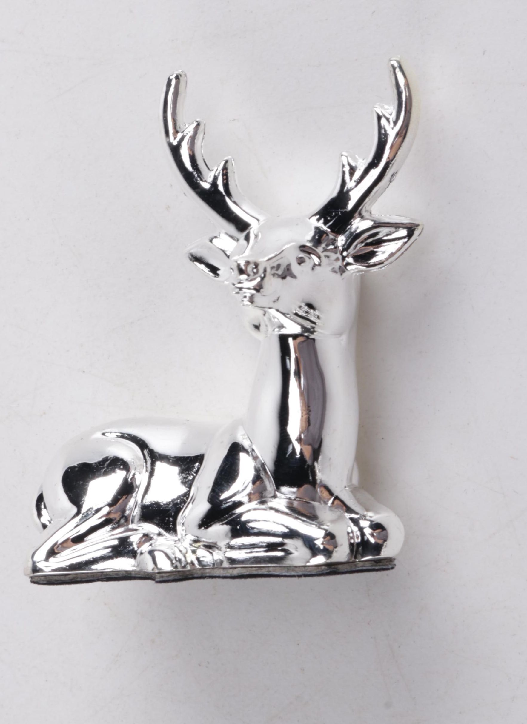 Silver Plate Reindeer Place Card Holders