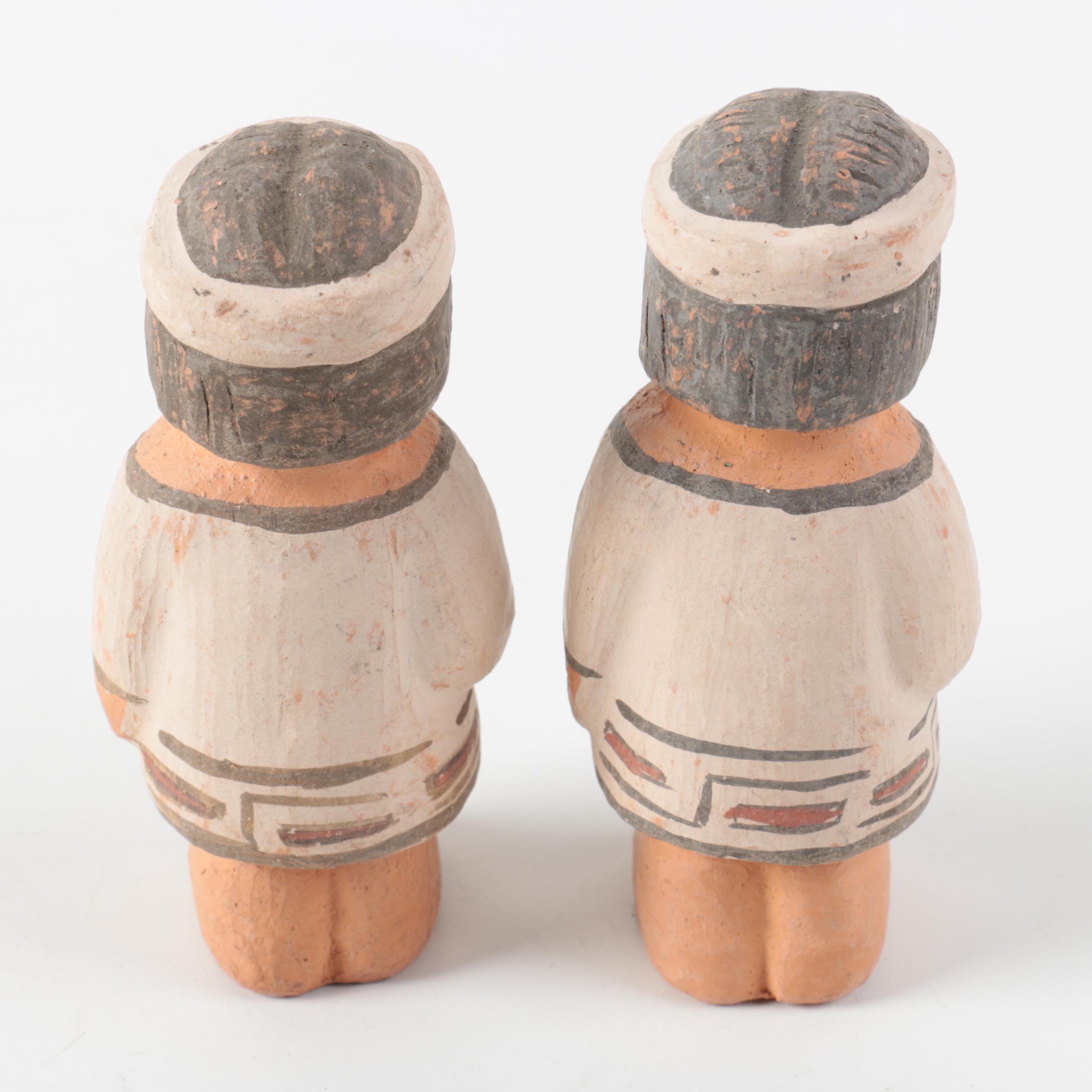 Puebloan Style Painted Pottery Nativity Set