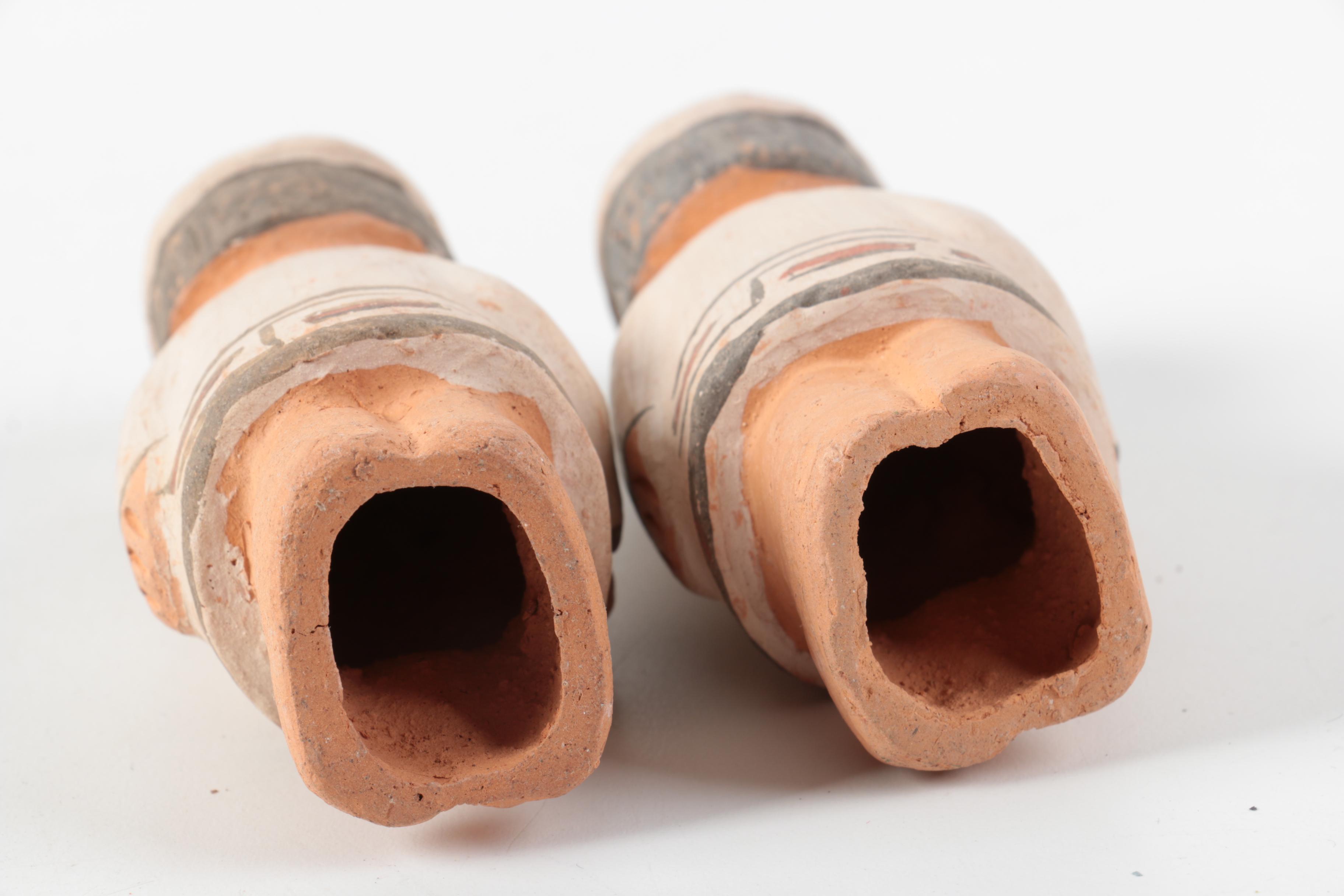 Puebloan Style Painted Pottery Nativity Set