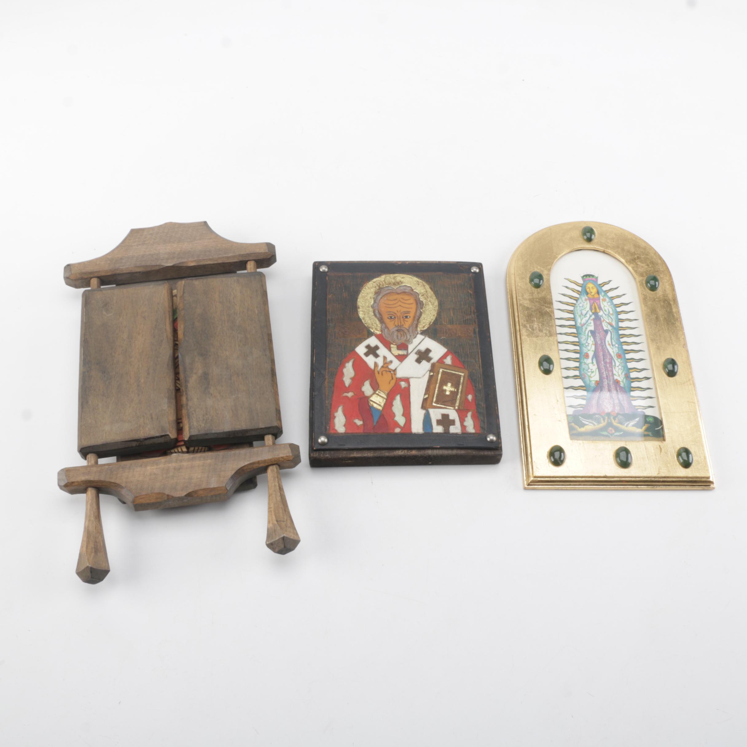 The Madonna and Patron Saint Themed Wall Décor