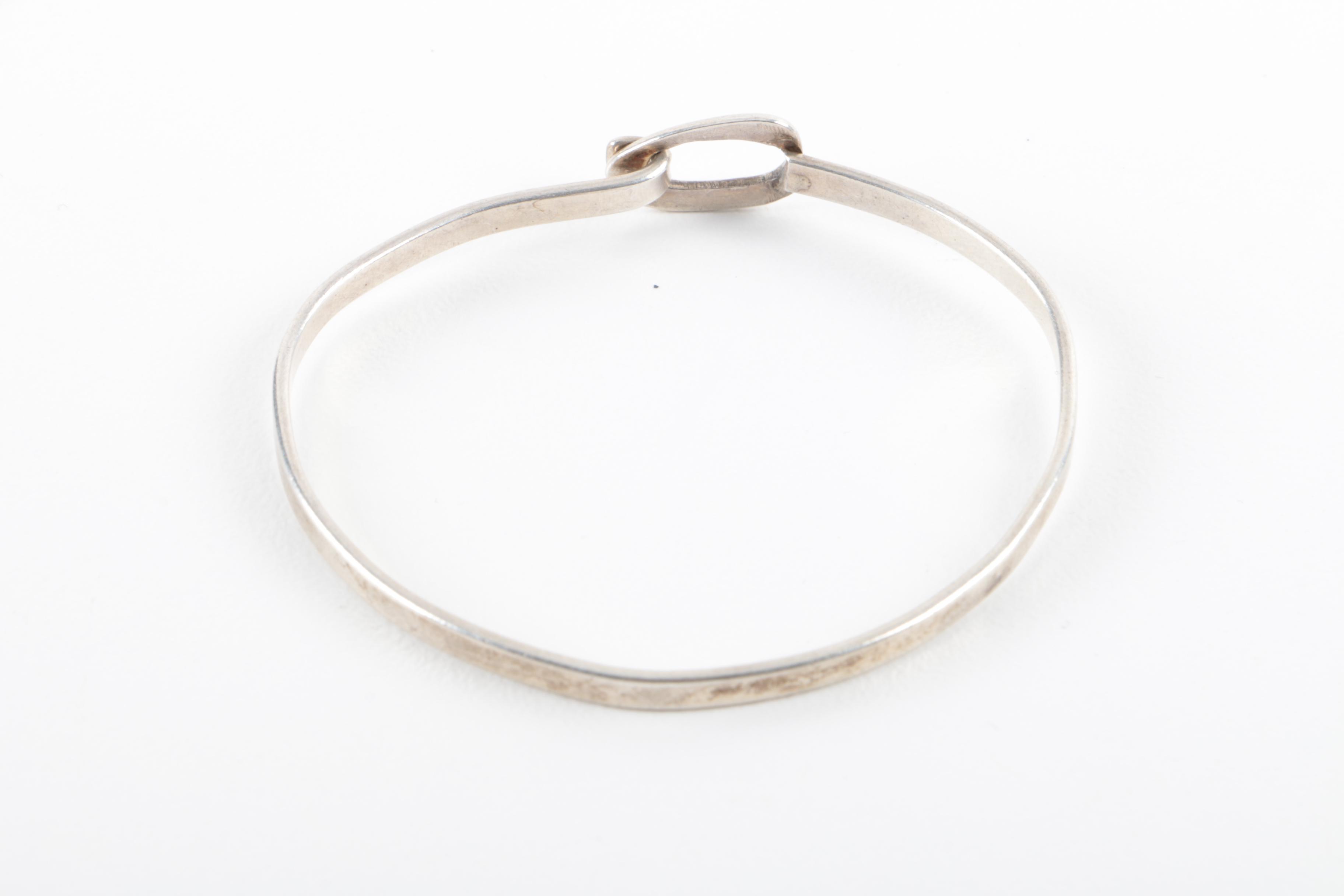 Sterling Silver Bracelet, Ring, and Earrings