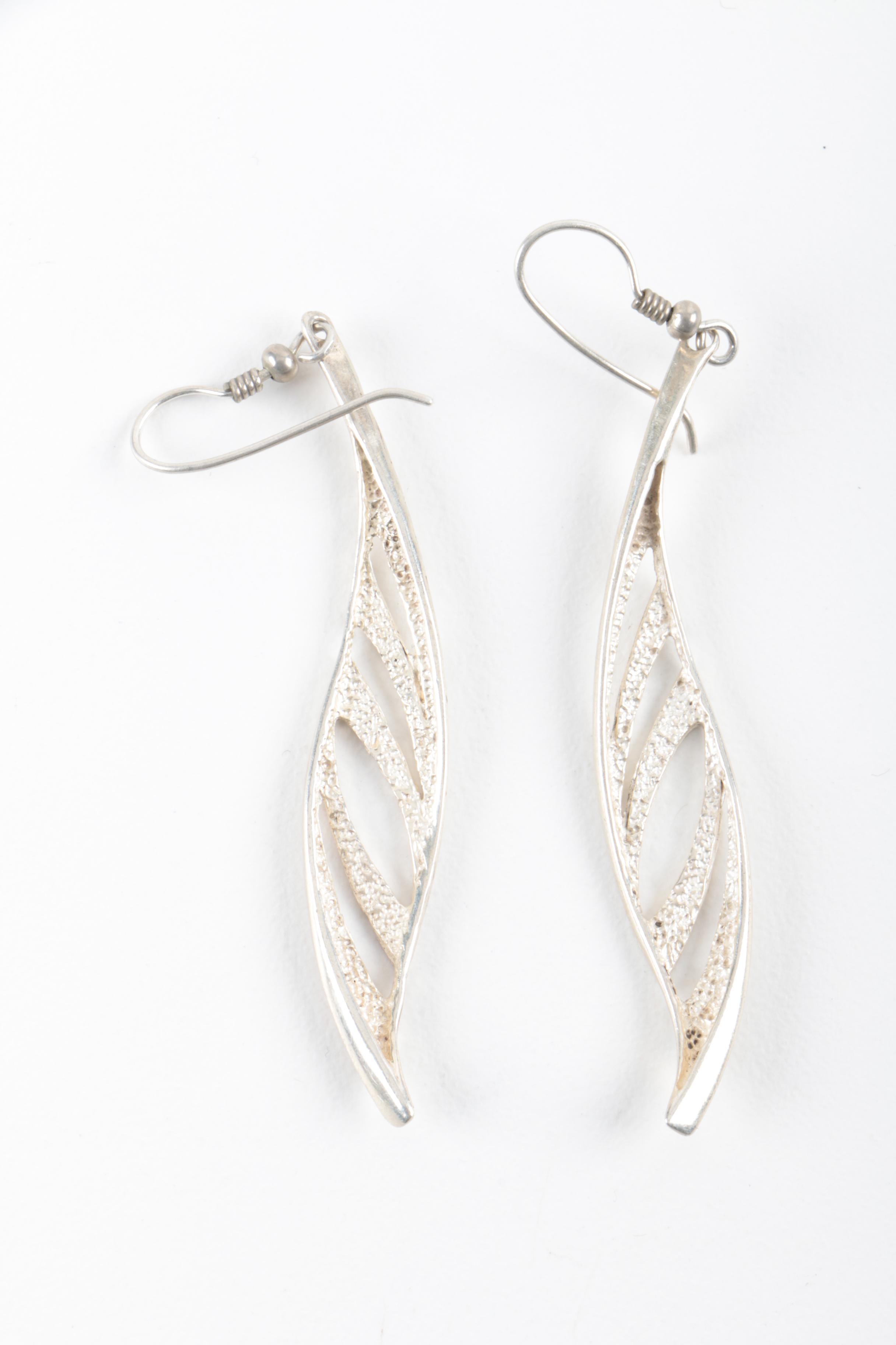 Sterling Silver Bracelet, Ring, and Earrings