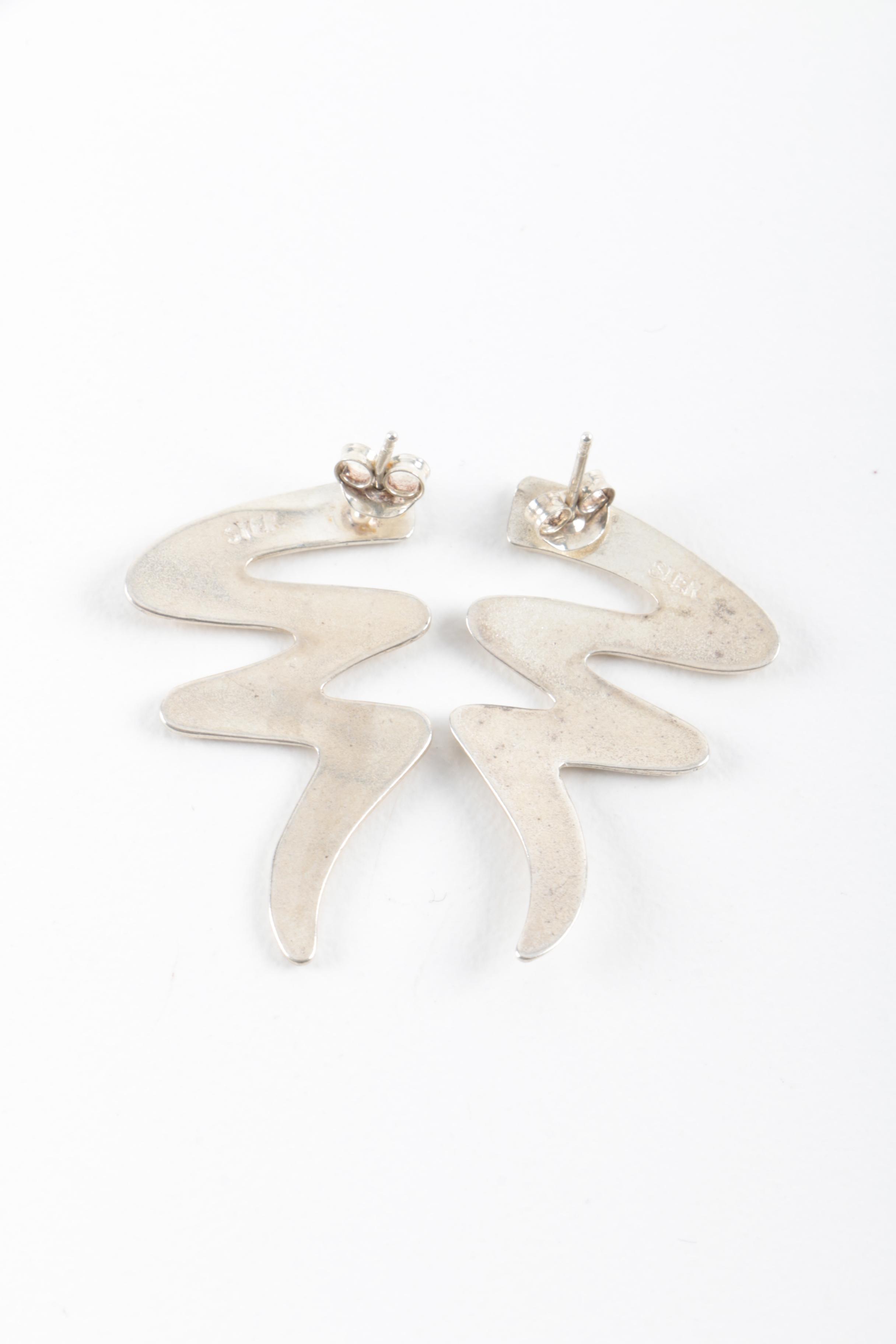 Sterling Silver Bracelet, Ring, and Earrings