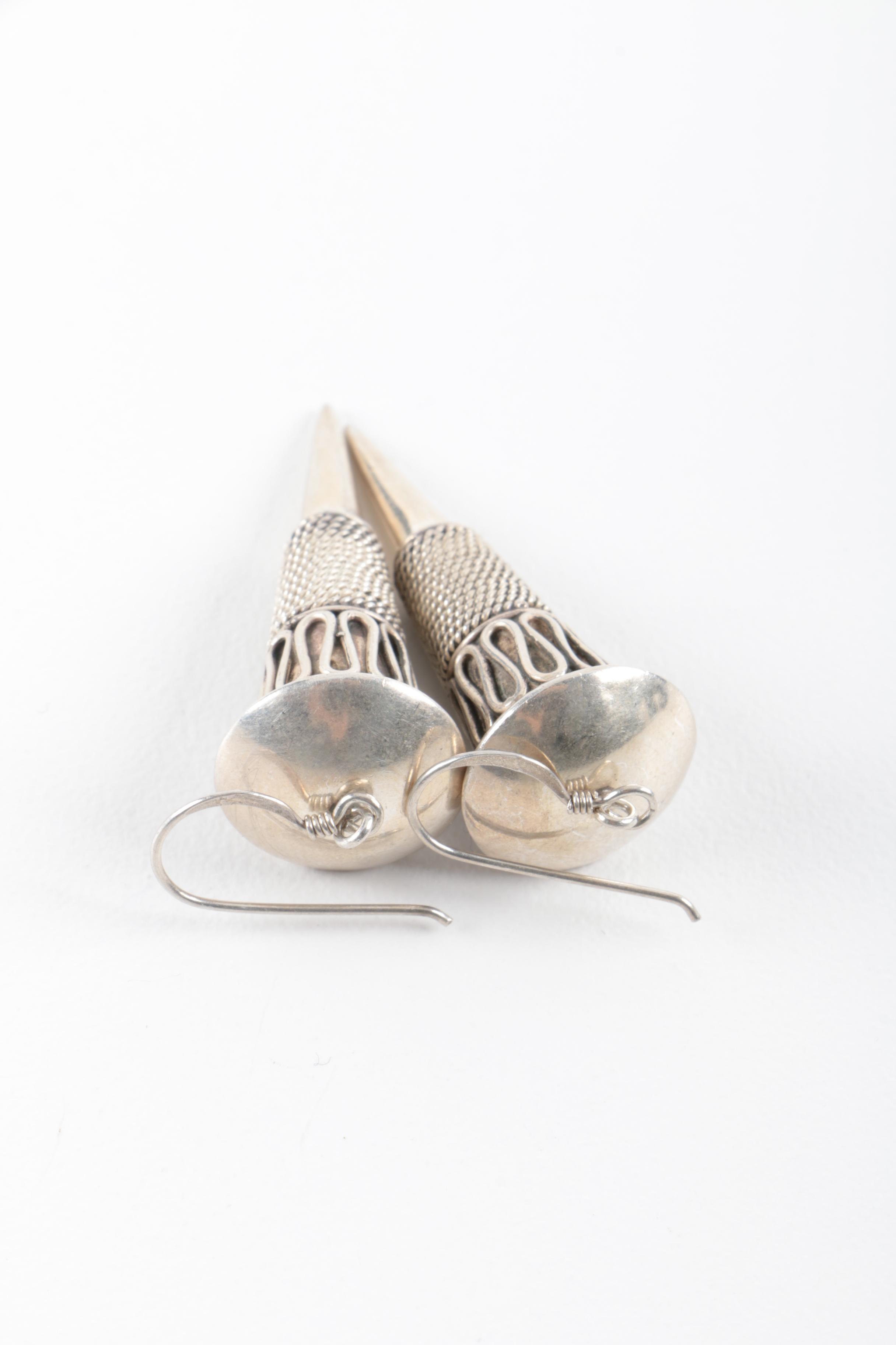 Sterling Silver Bracelet, Ring, and Earrings