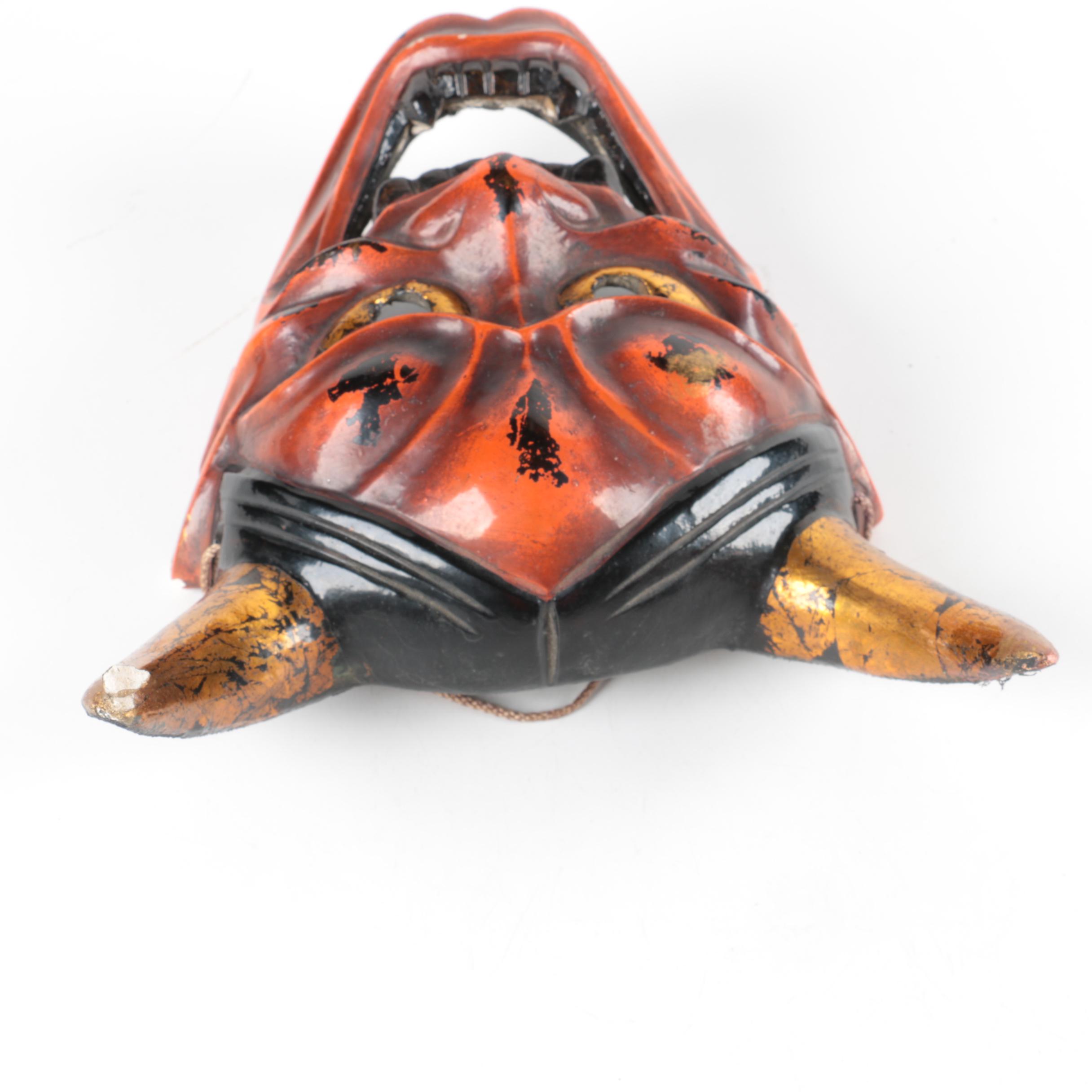 Japanese Noh Theater Demon Mask