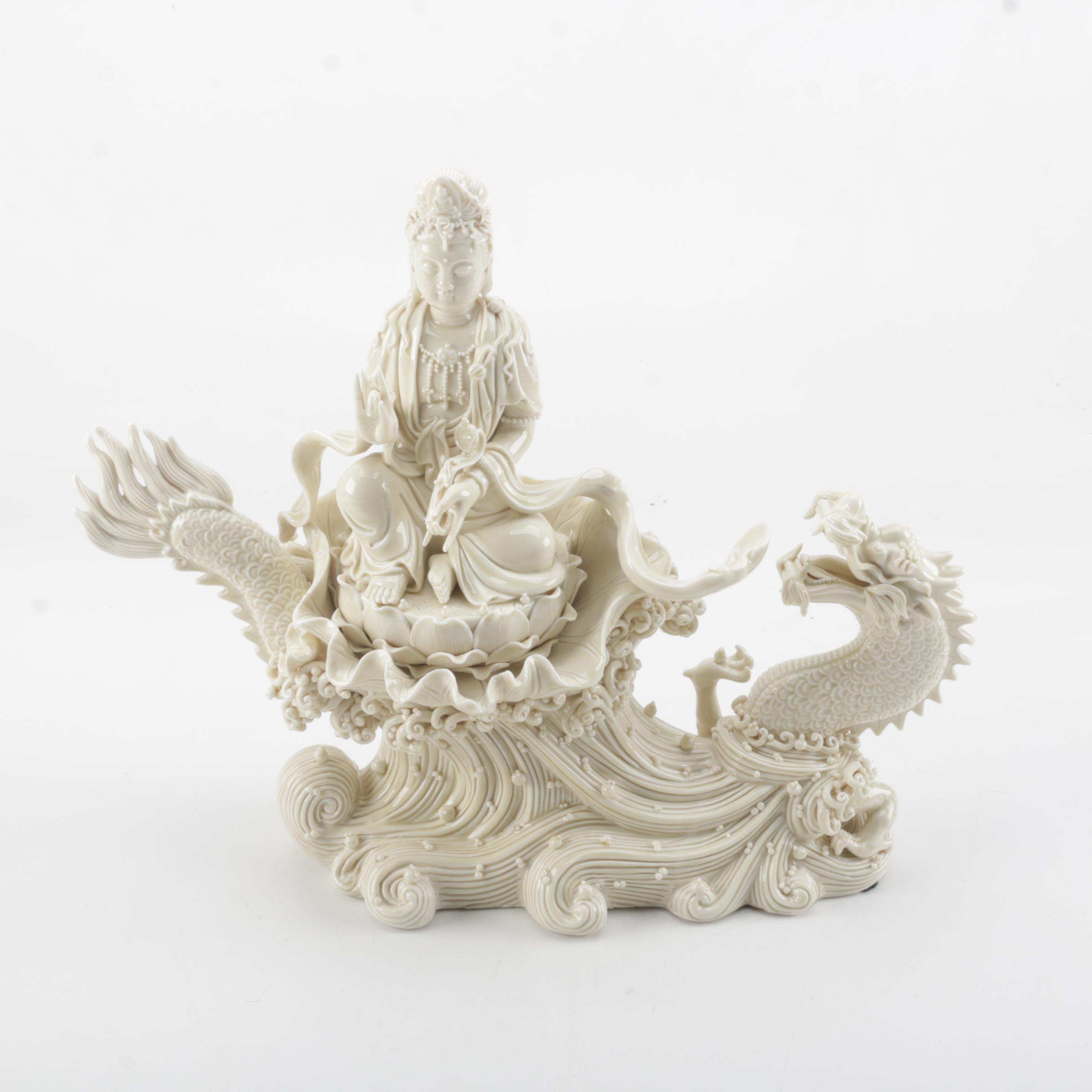 Chinese Blanc de Chine Figure of Guanyin