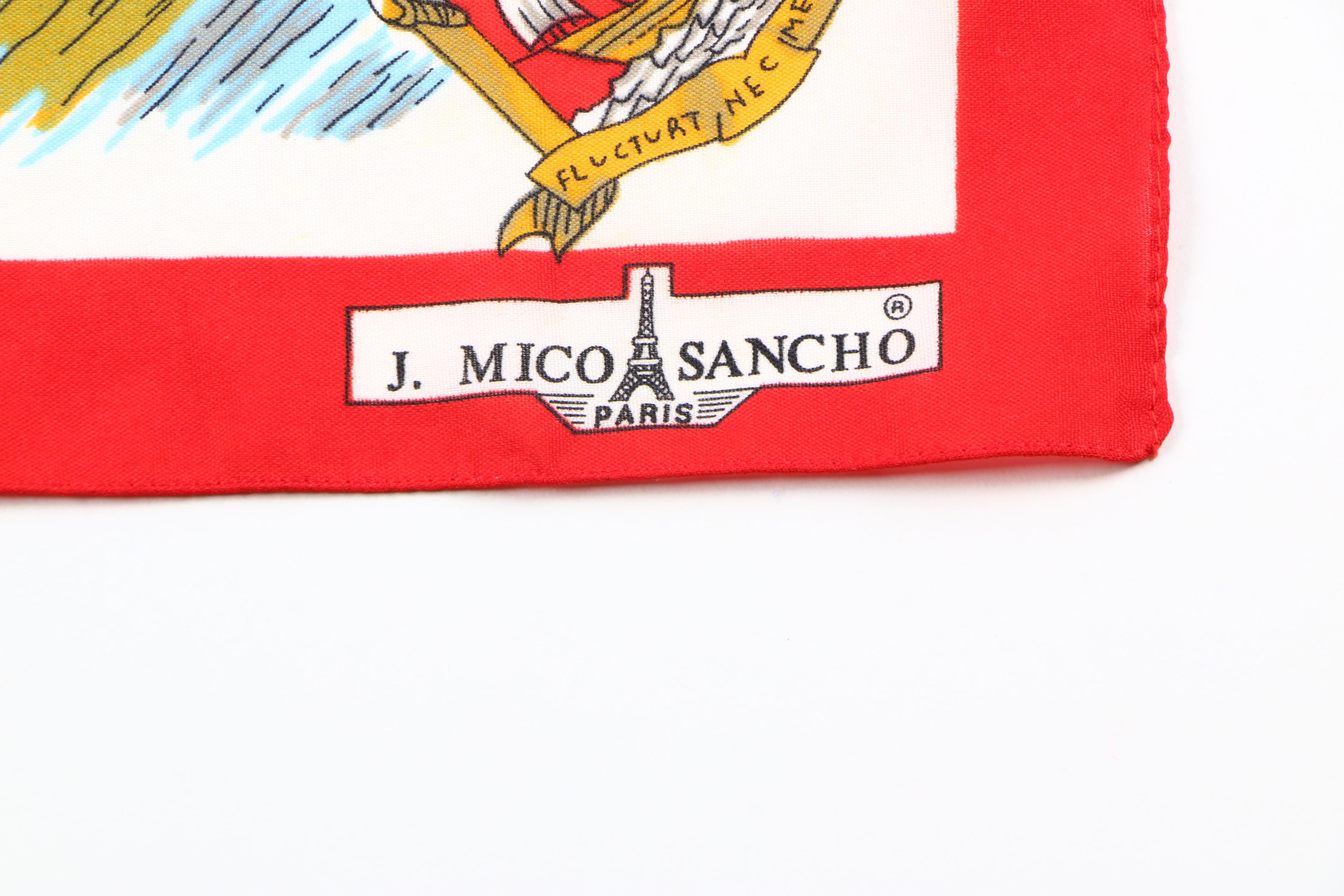 J. Mico Sancho Paris L'Historie de Paris Scarf