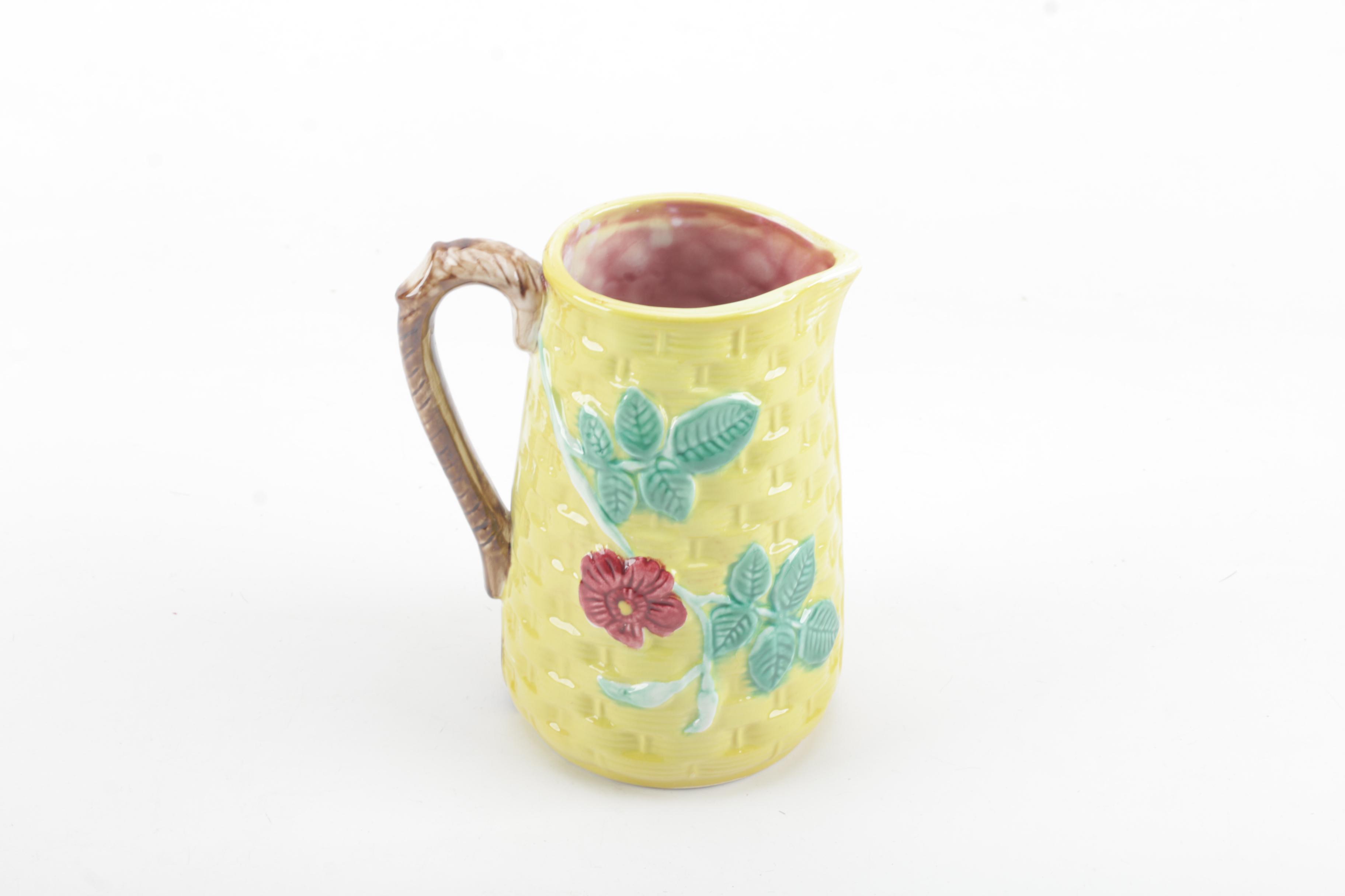 Victorian Style Majolica Jugs