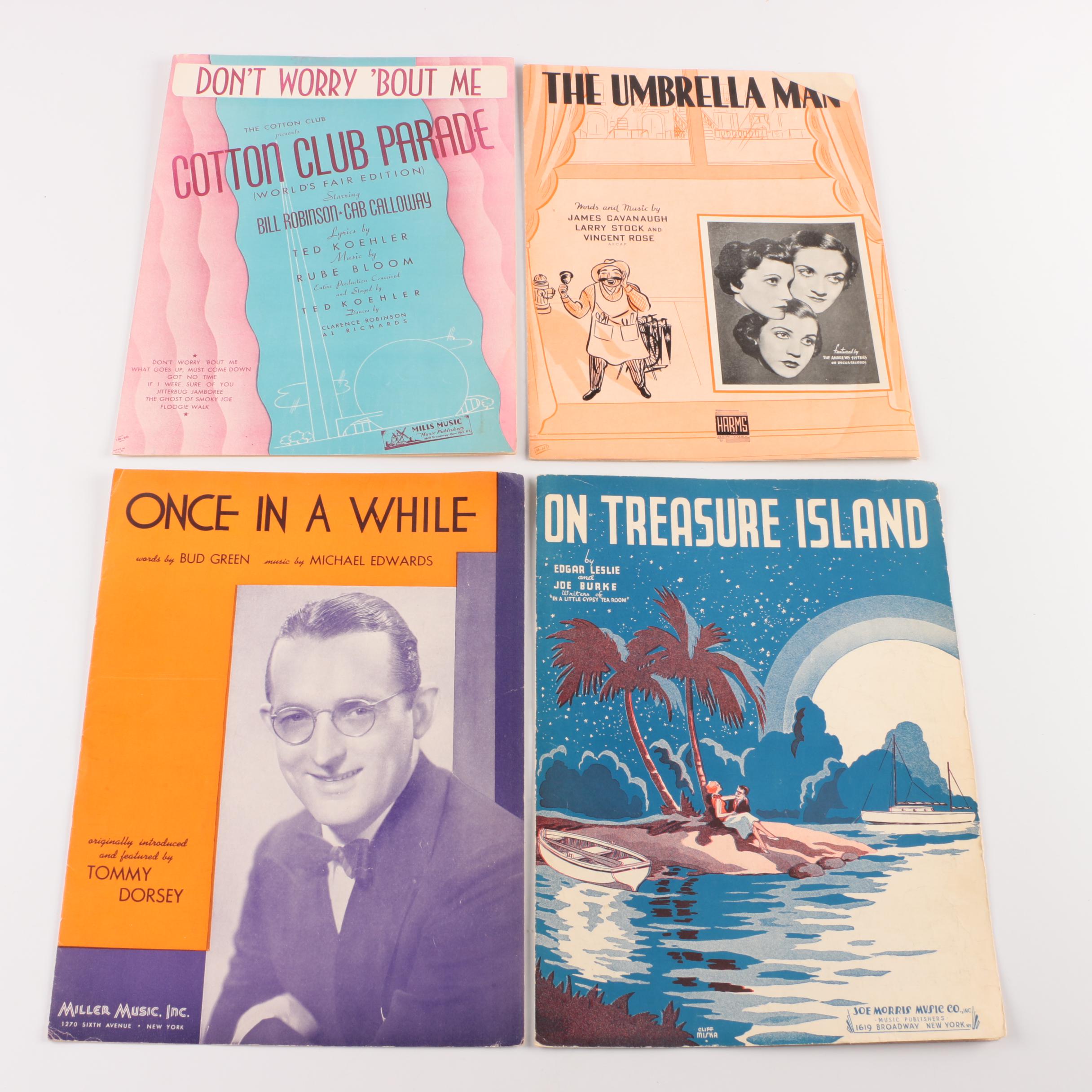 Vintage Sheet Music picturing Dorsey, Crosby, Andrews Sisters