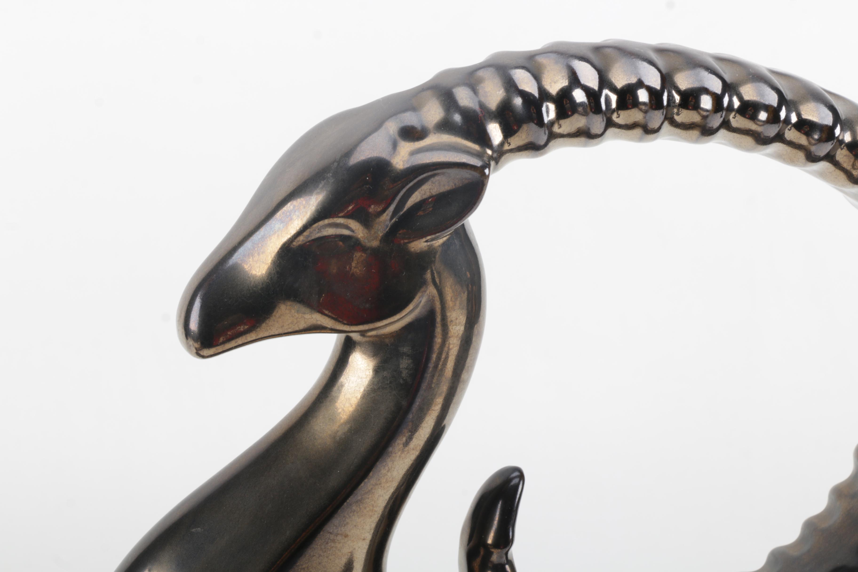 Art Deco Style Royal Haeger Ceramic Gazelle