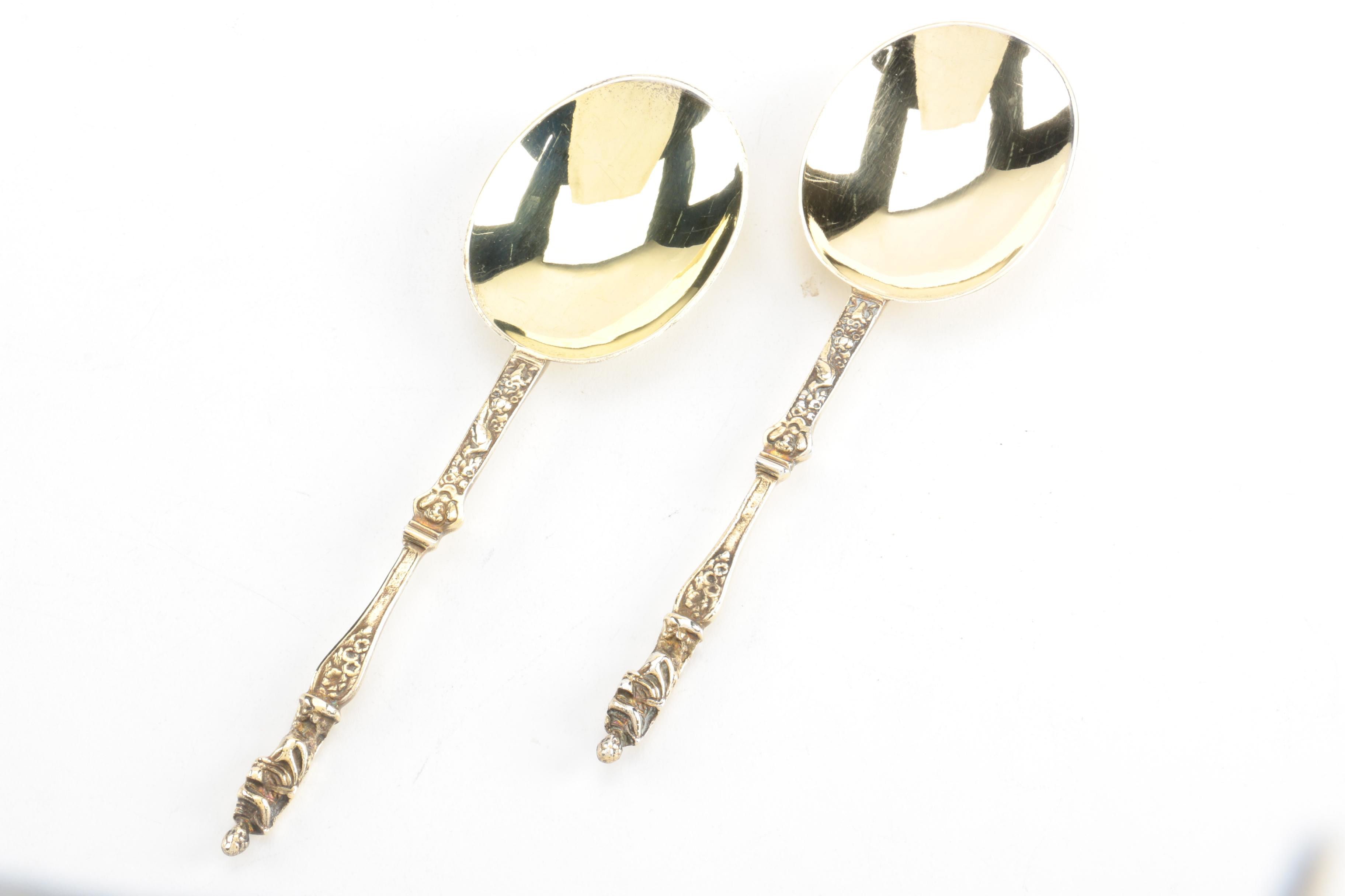 1906 Daniel & John Wellby and 1917 Pairpoint Bros. Vermeil Sterling Spoons