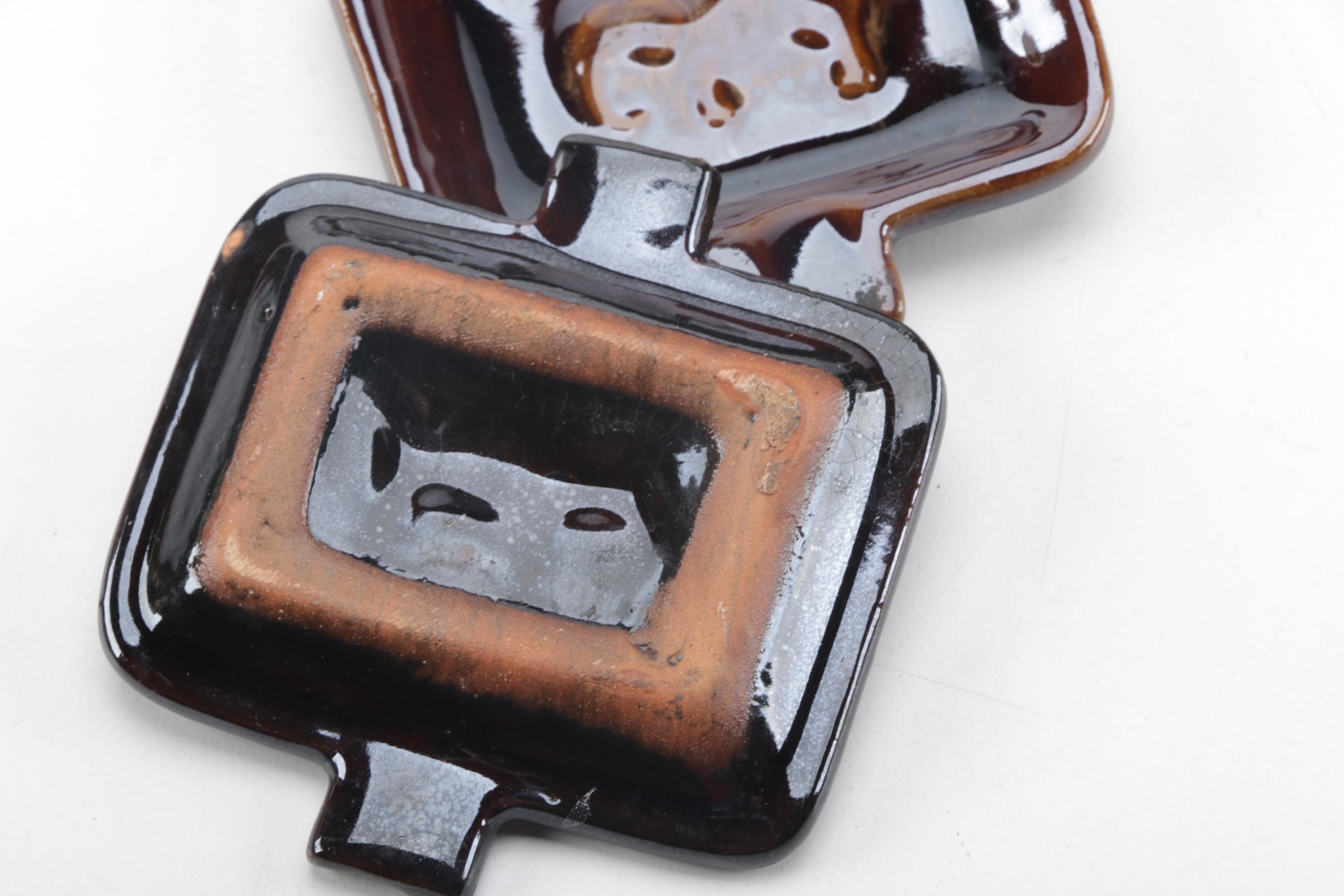 Vintage Elephant Themed Ceramic Ash Receivers and Caddies