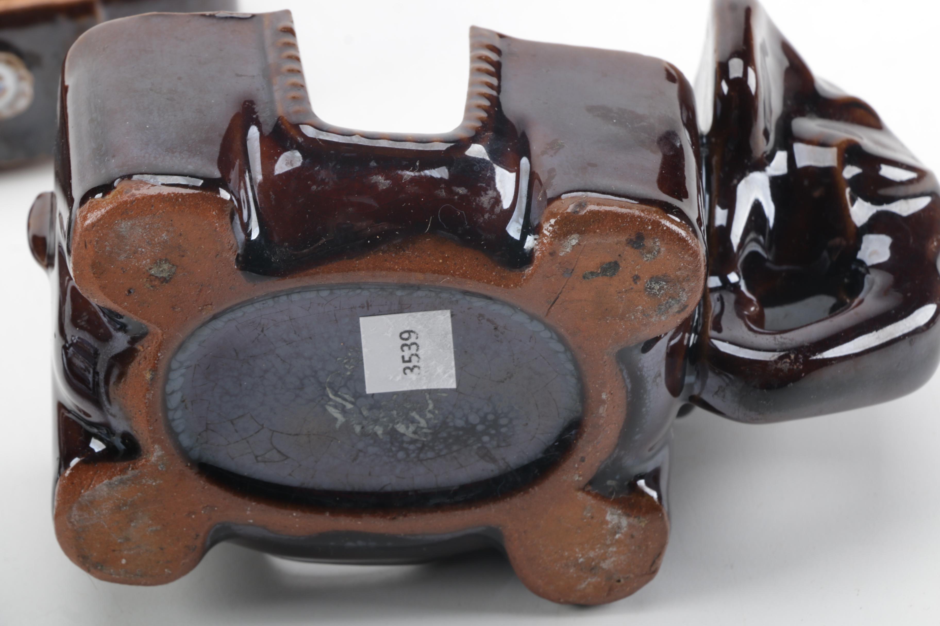 Vintage Elephant Themed Ceramic Ash Receivers and Caddies