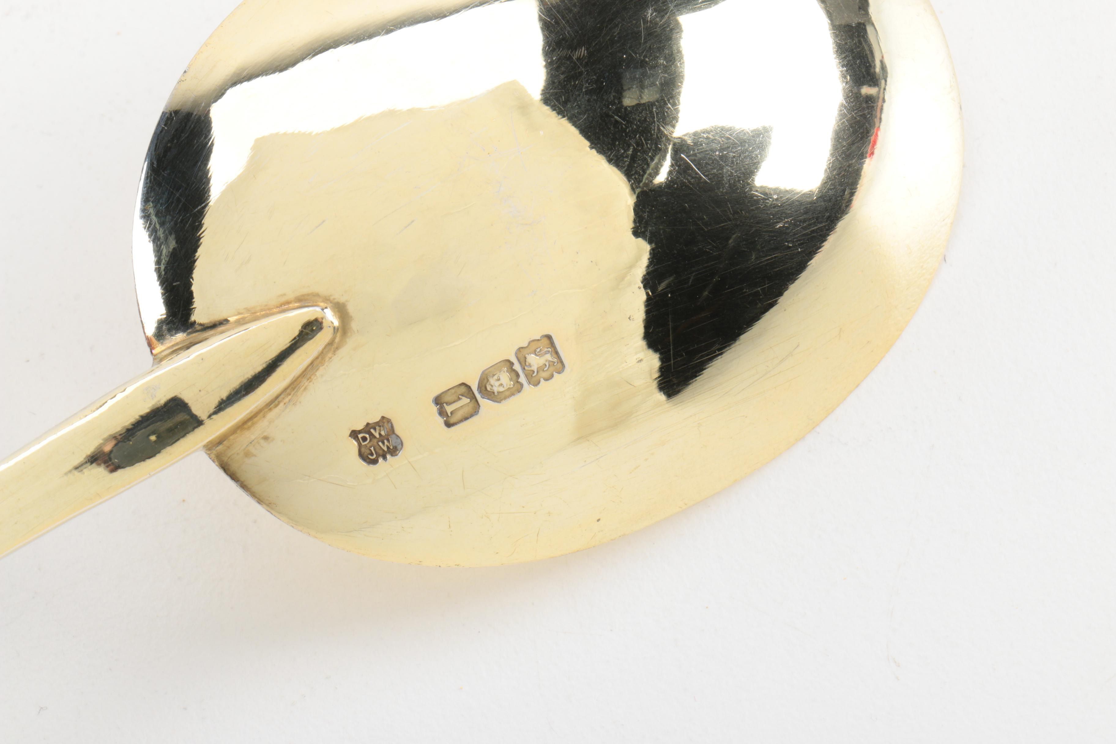 1906 Daniel & John Wellby and 1917 Pairpoint Bros. Vermeil Sterling Spoons