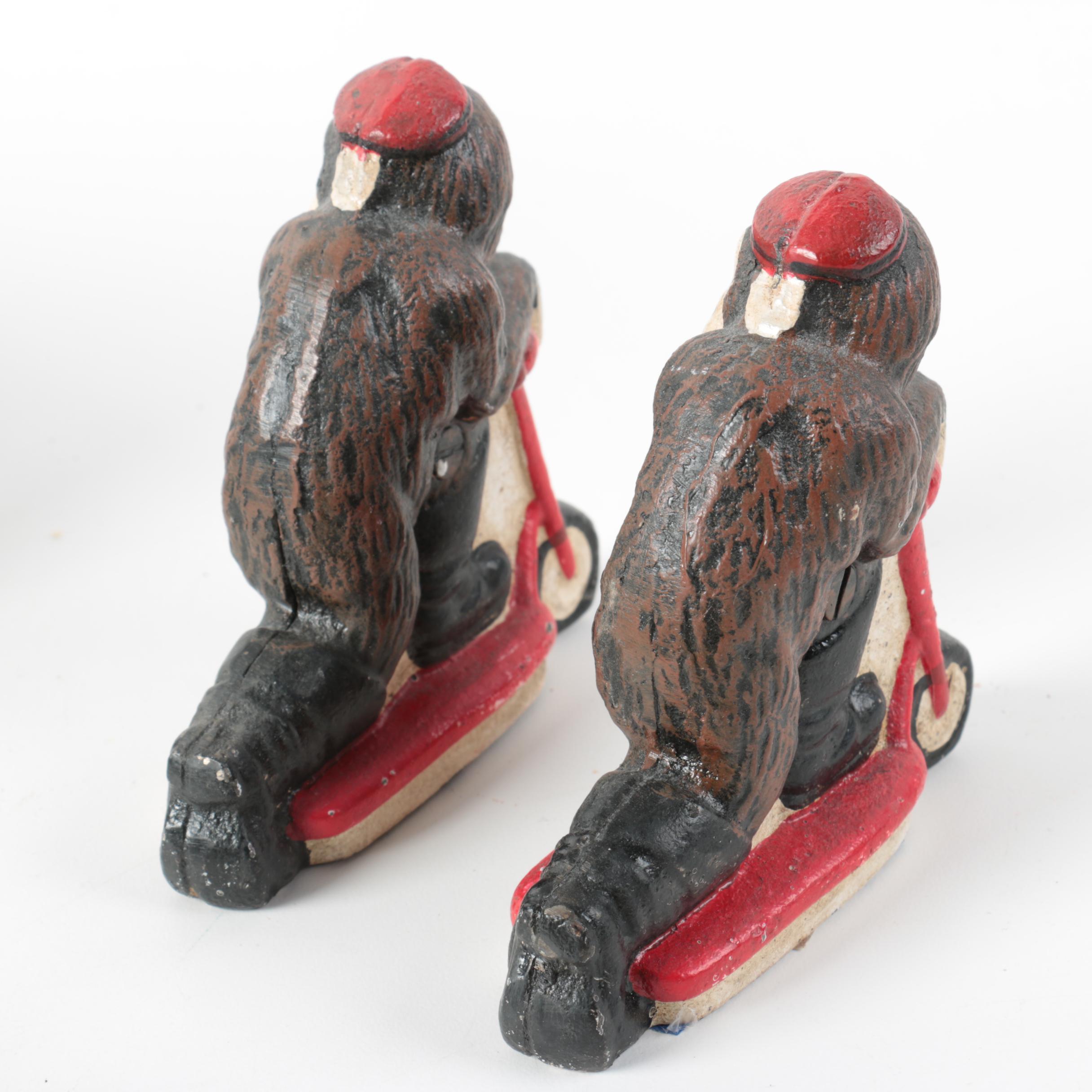 HomArt Cast Iron Dragonflies, Vintage Dog, Chimpanzees on Scooters and Postcards