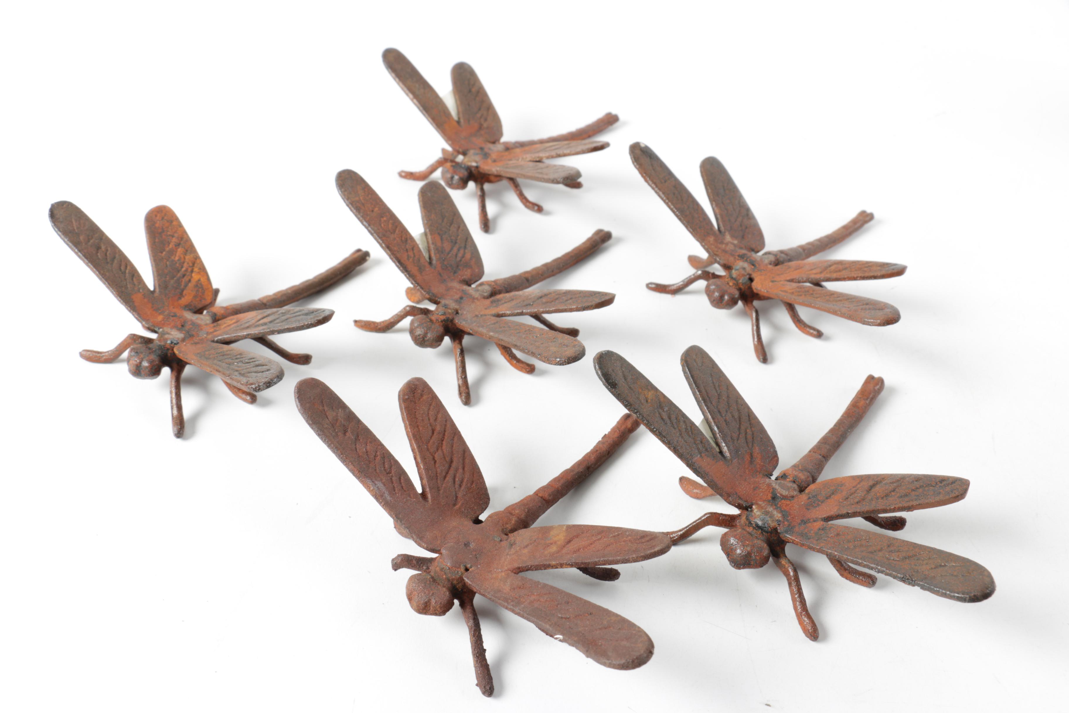 HomArt Cast Iron Dragonflies, Vintage Dog, Chimpanzees on Scooters and Postcards