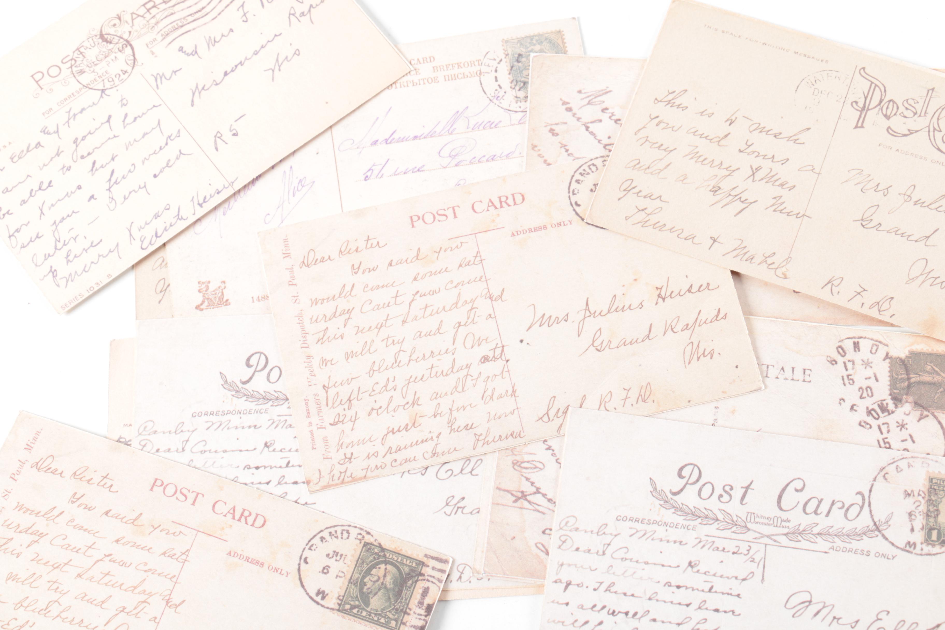 HomArt Cast Iron Dragonflies, Vintage Dog, Chimpanzees on Scooters and Postcards