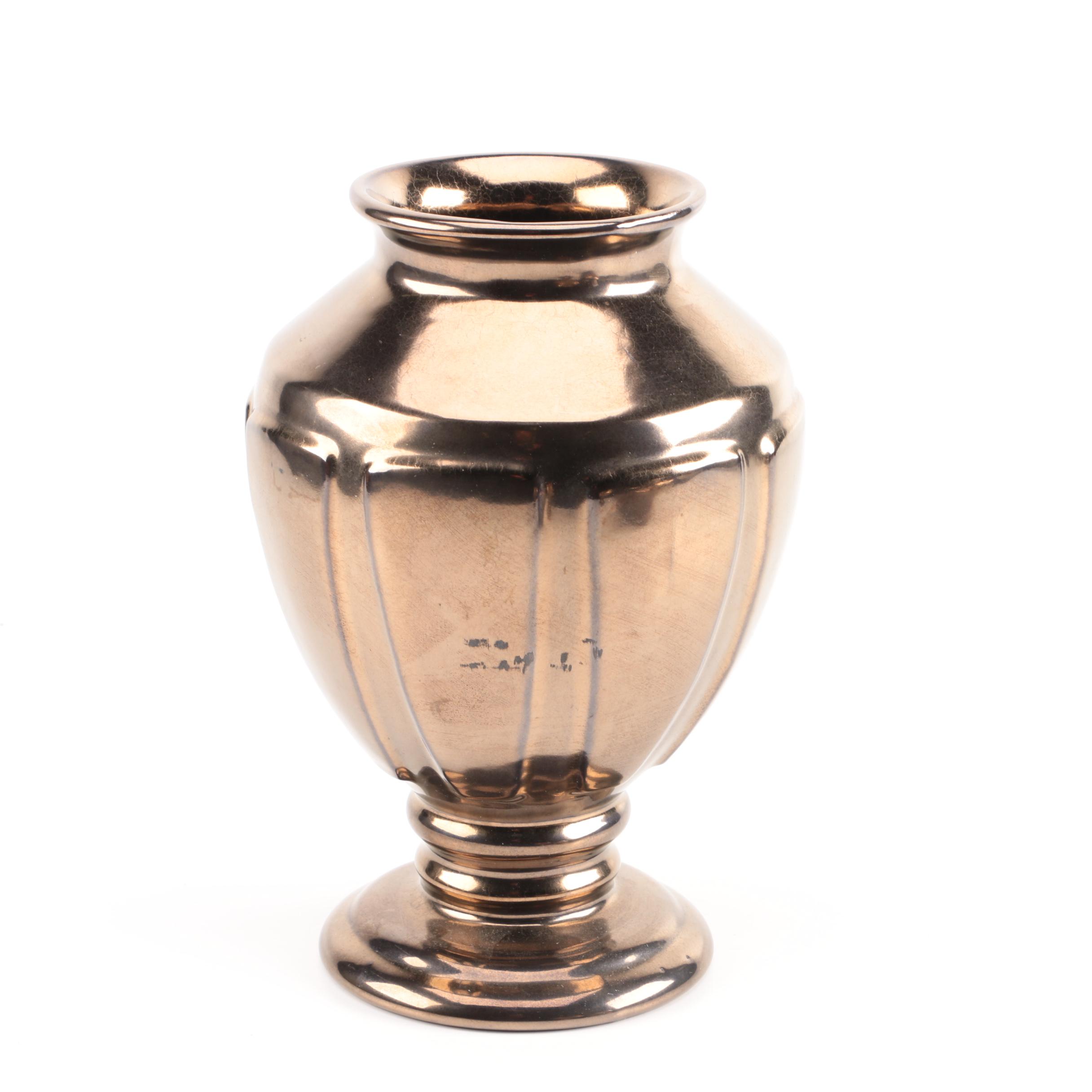 Vintage Haeger Gold Bronze Ceramic Decor