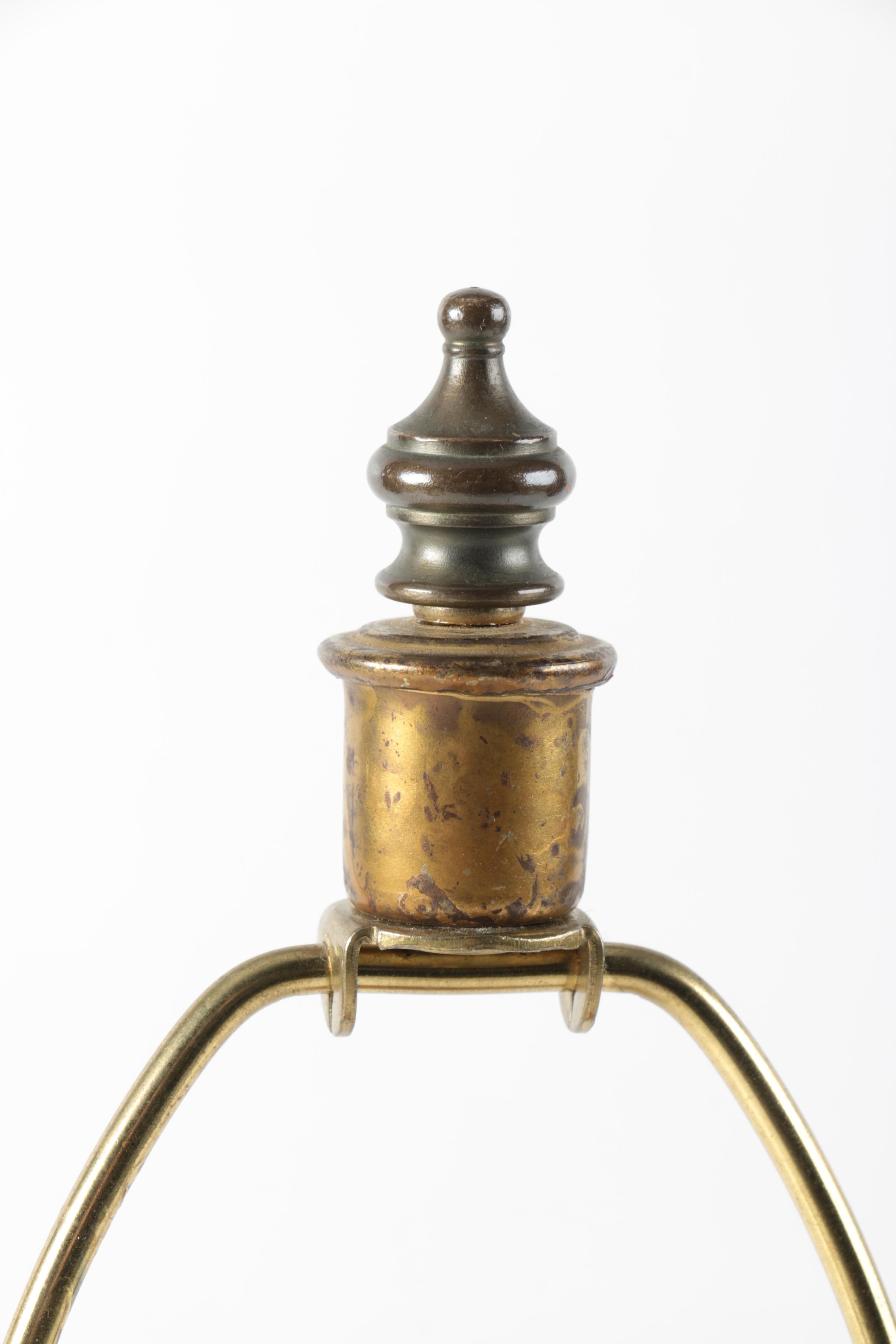 Vintage Hand-Crafted Wooden Table Lamp