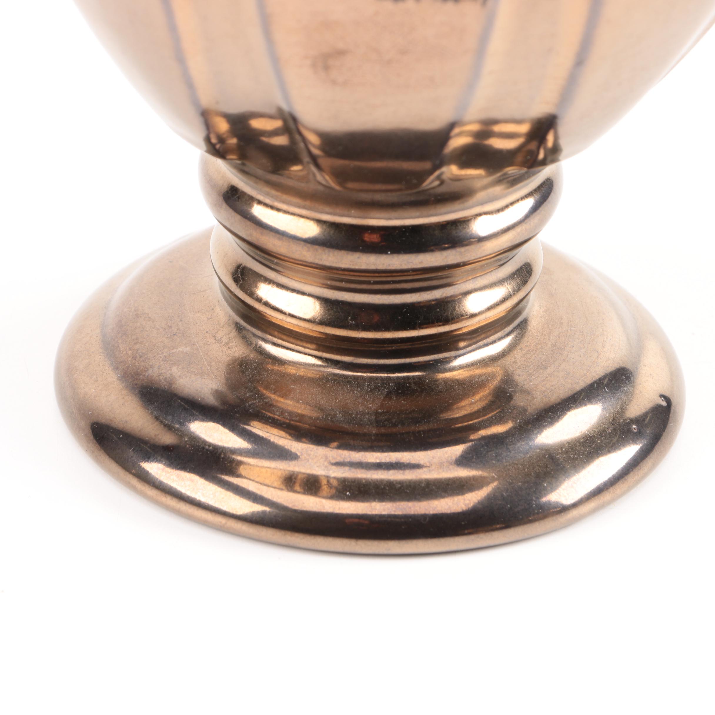 Vintage Haeger Gold Bronze Ceramic Decor