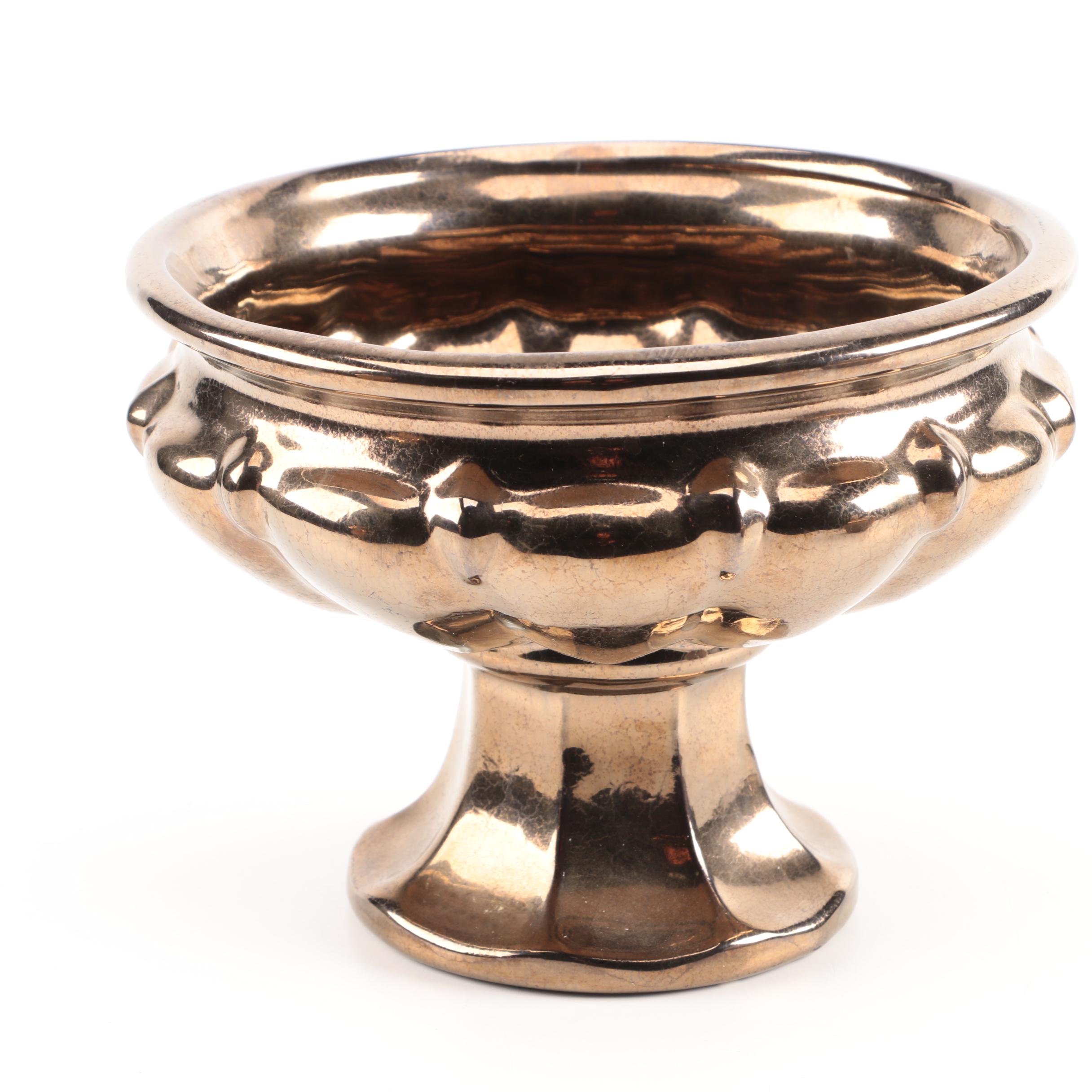 Vintage Haeger Gold Bronze Ceramic Decor