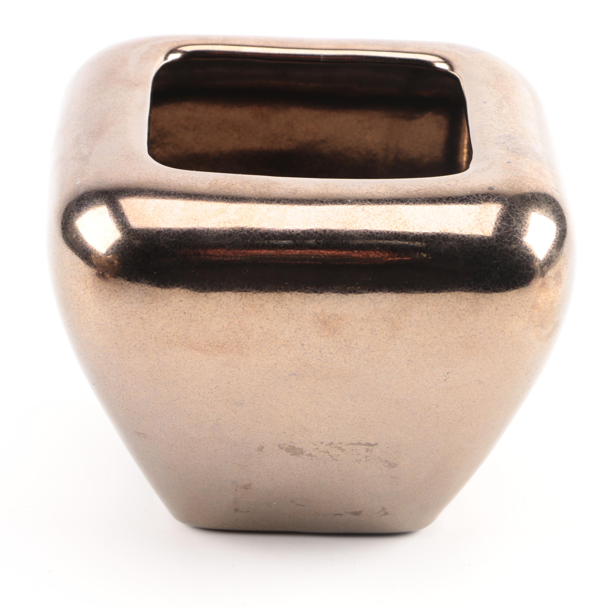 Vintage Haeger Gold Bronze Ceramic Decor