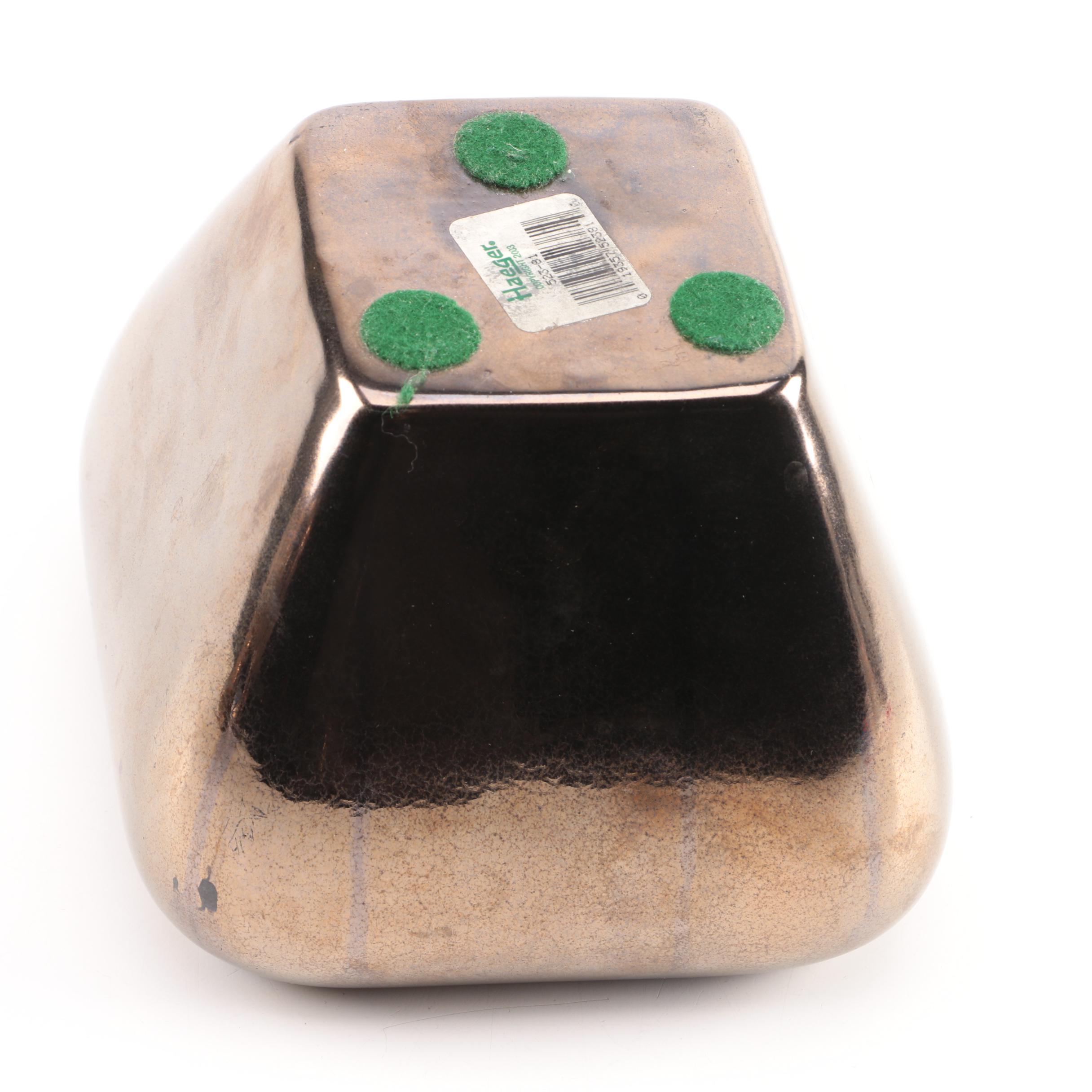 Vintage Haeger Gold Bronze Ceramic Decor