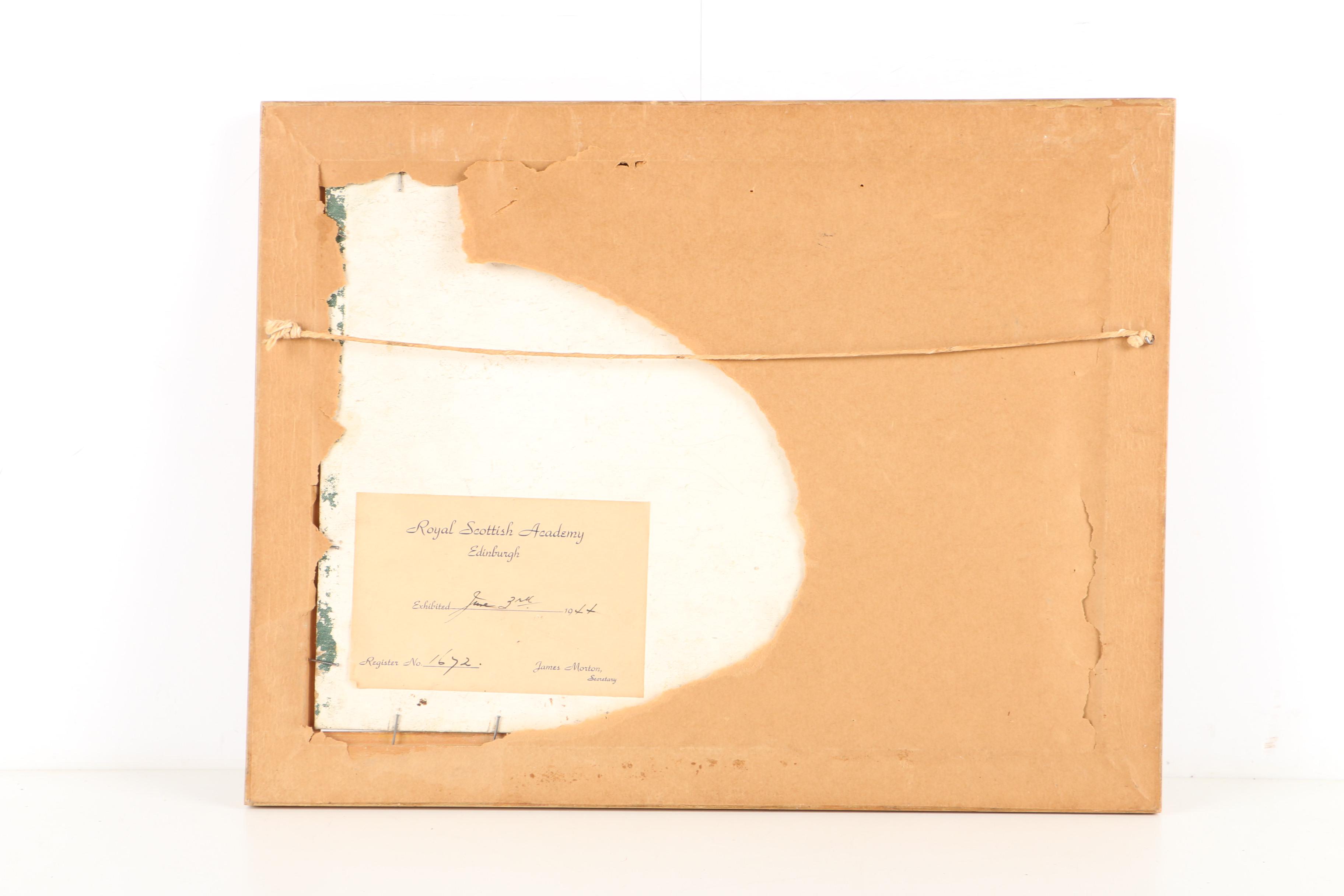 Aubrey Ramus Oil Painting on Board of Scottish Landscape