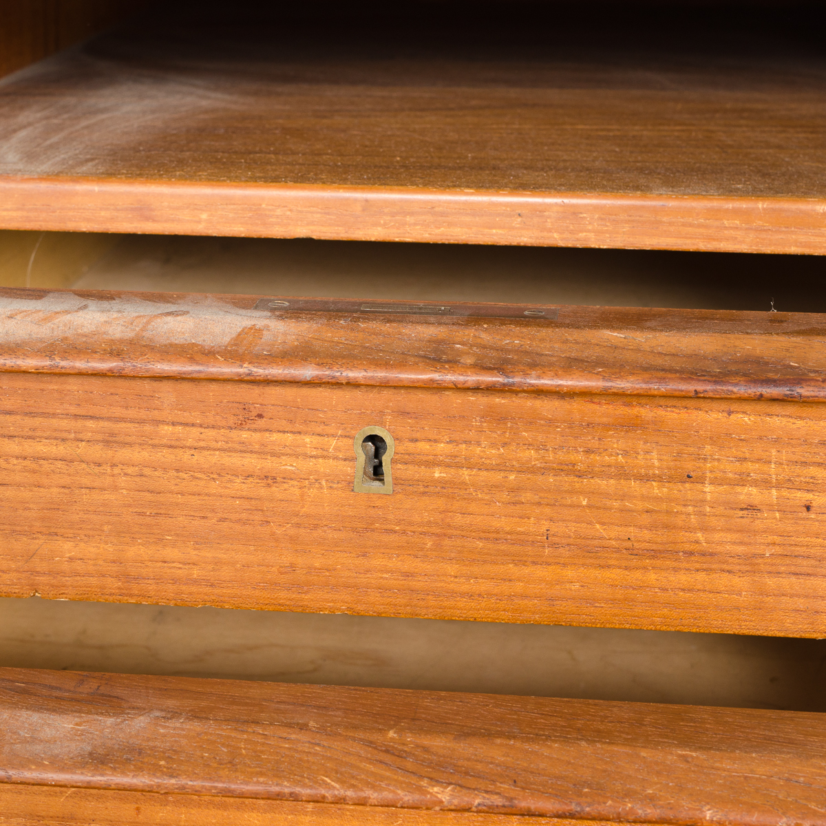 Danish Modern Teak Desk with Rear Shelving by Vald Mortensen
