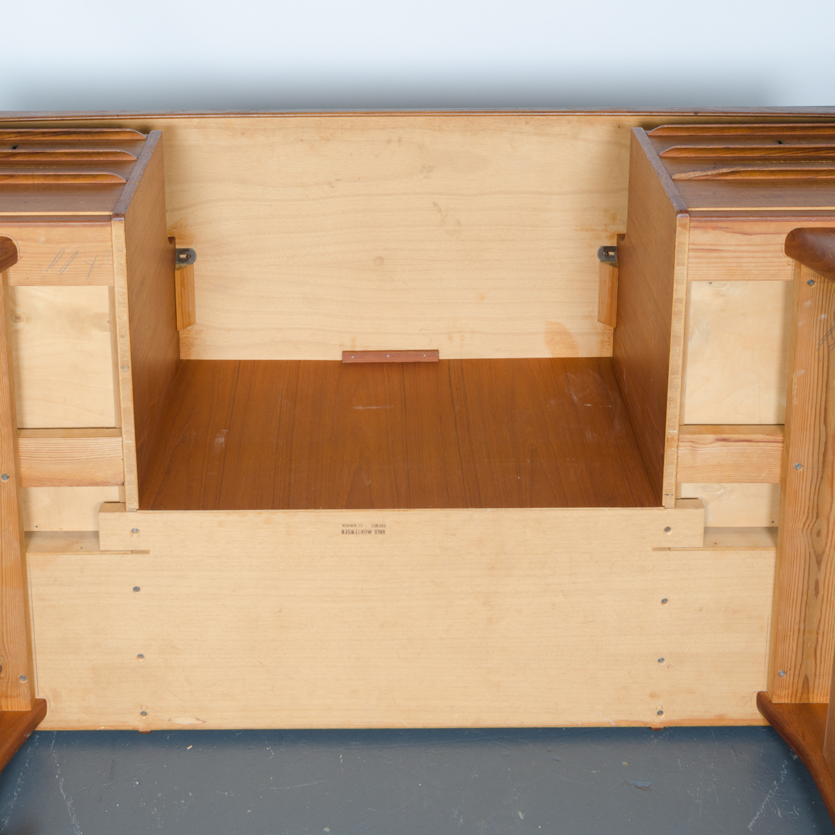 Danish Modern Teak Desk with Rear Shelving by Vald Mortensen